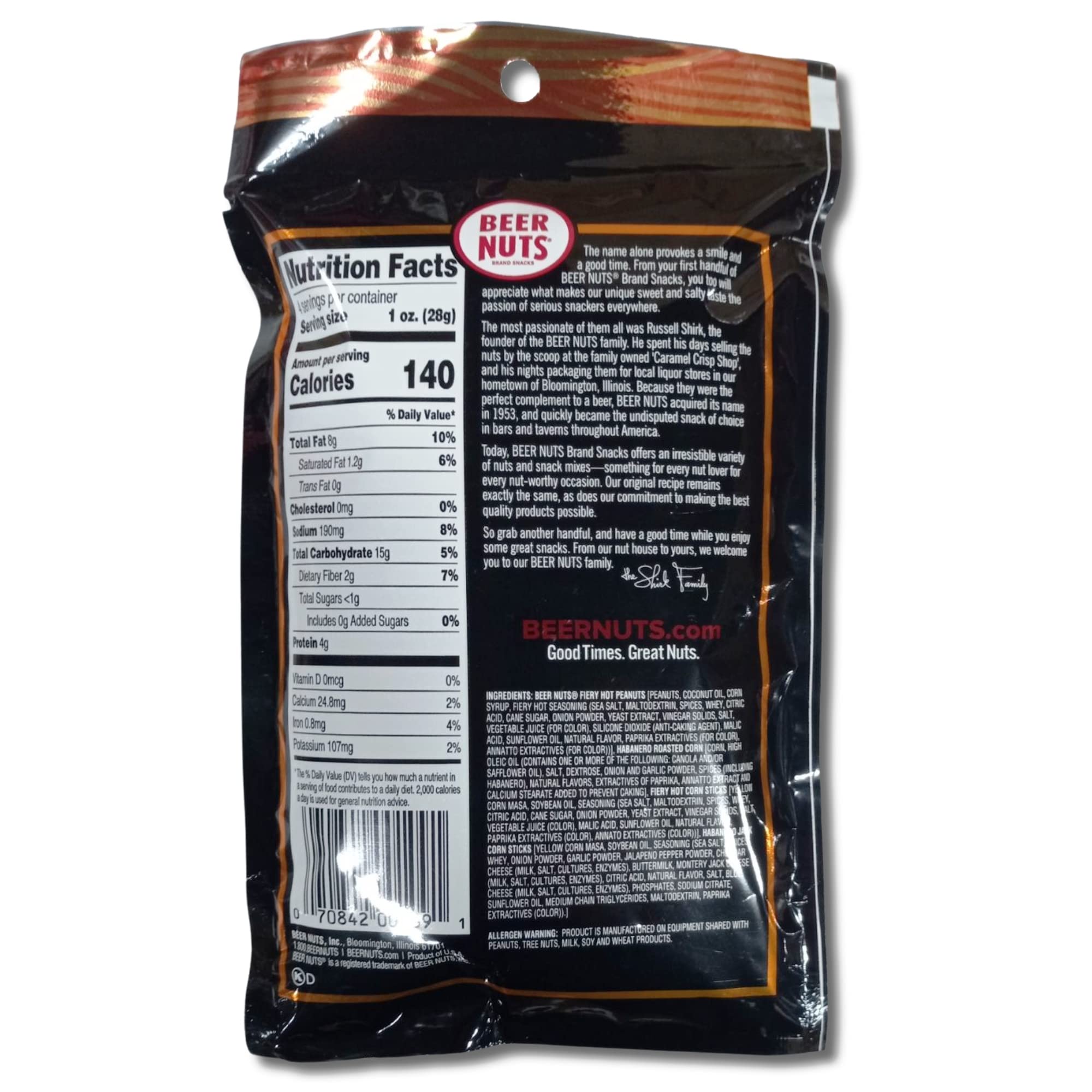 Habanero Bar Mix Nuts Value Pack   4 Ounce Bag | Pack of 6 4