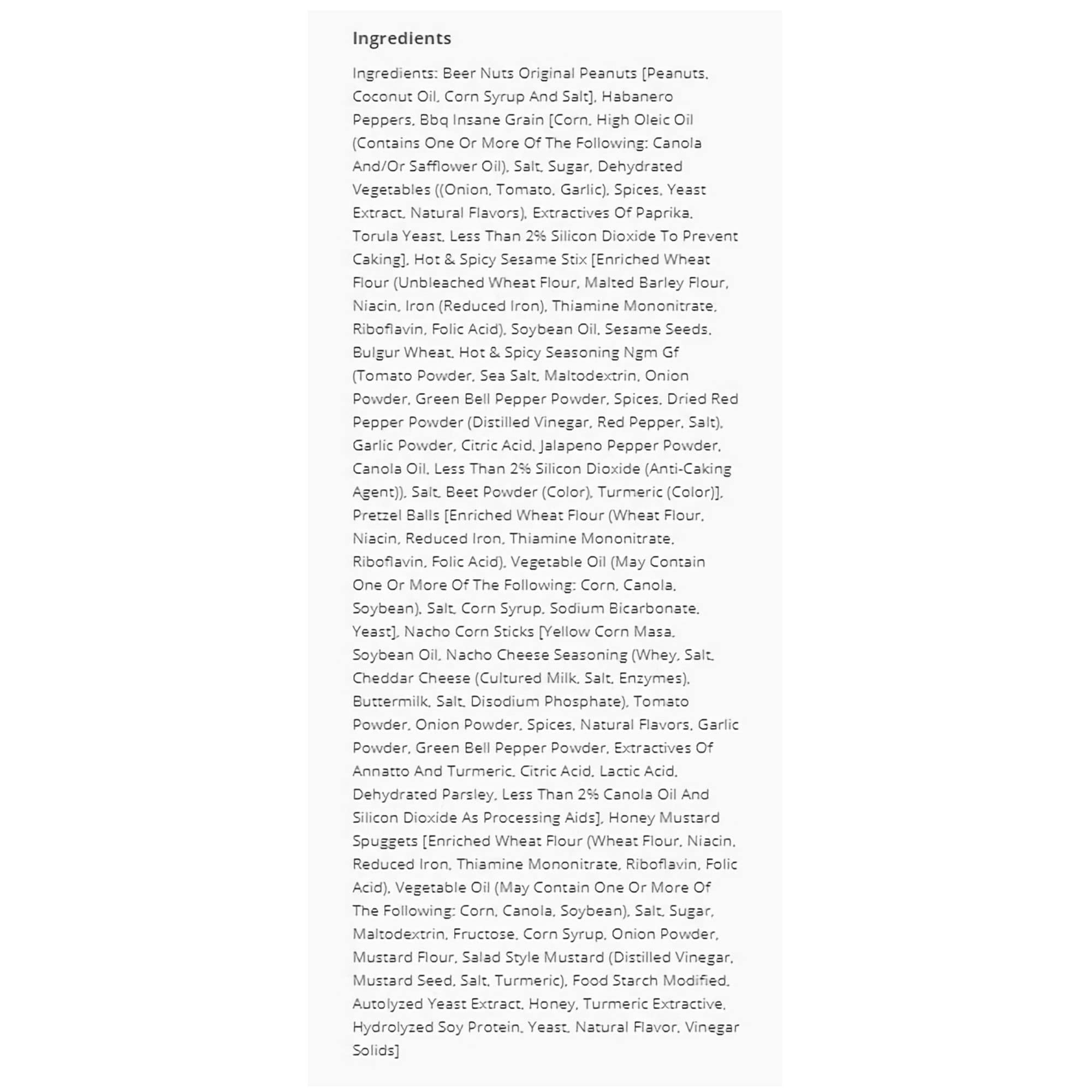 Habanero Bar Mix Nuts Value Pack   4 Ounce Bag | Pack of 6 6