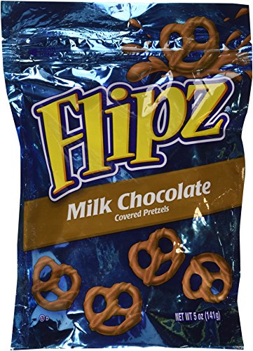 Flipz, Milk Chocolate Covered Pretzels, 5oz Bag (Pack of 4) 2