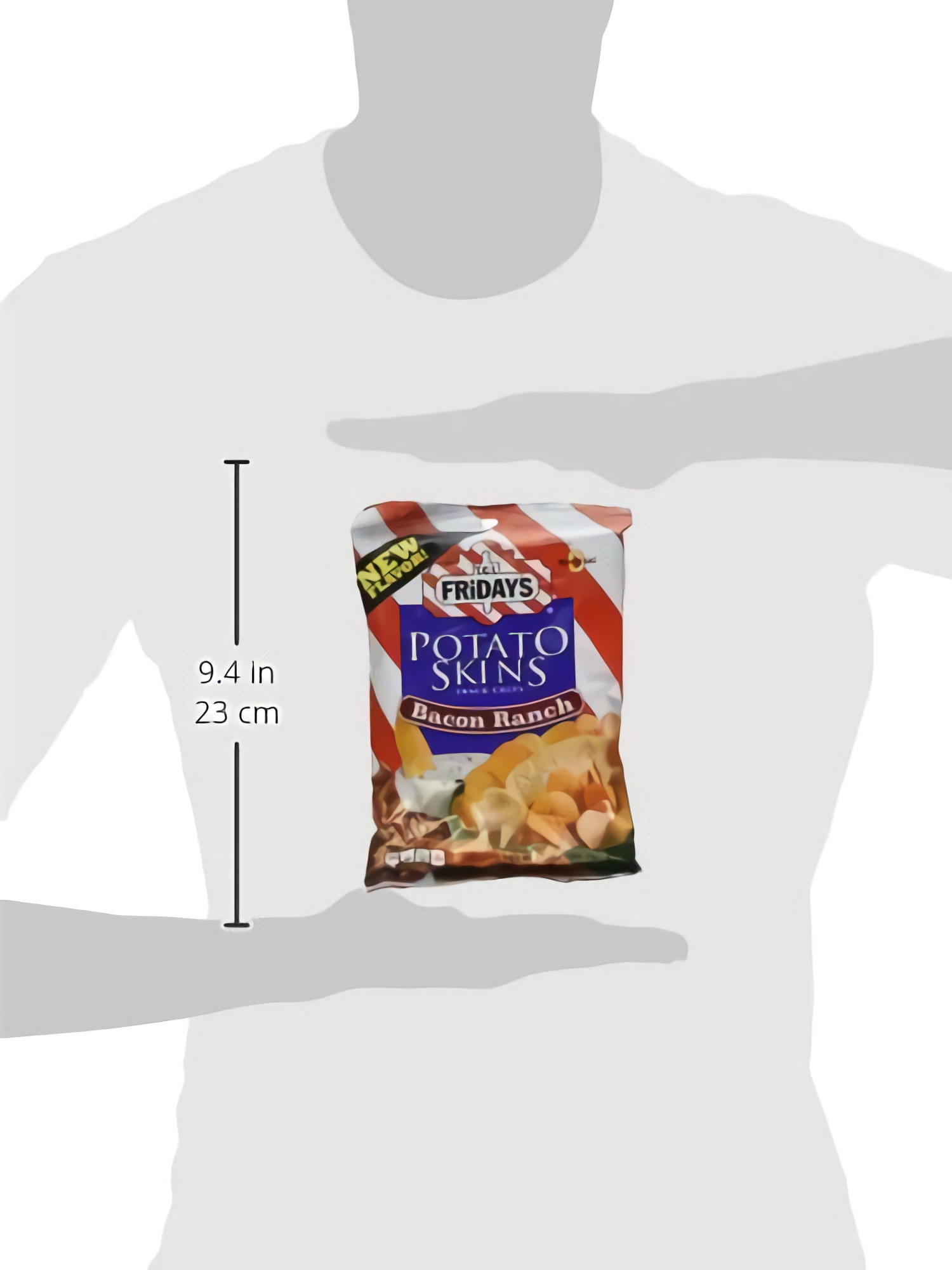 TGI Fridays Bacon Ranch Potato Skin chips, 3 Ounce -- 6 per case. 3