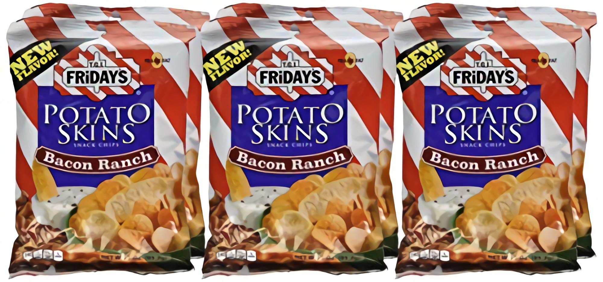 TGI Fridays Bacon Ranch Potato Skin chips, 3 Ounce -- 6 per case. 4