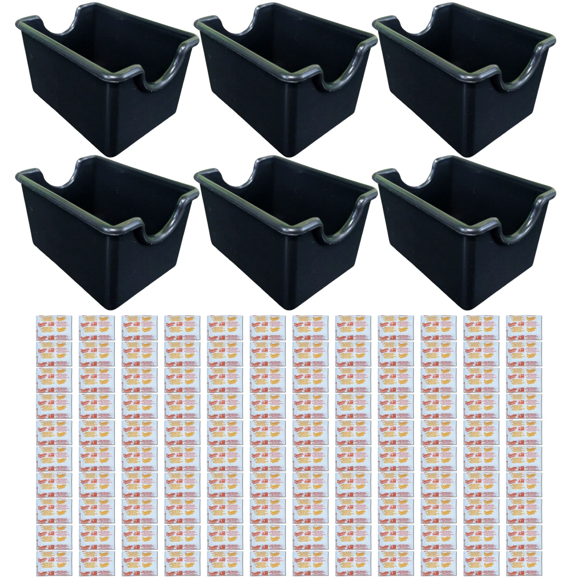 Sugar Packet Holder & Sugar Packet Value Pack   | 6 Sugar Holders & 120 Sugar Packets (20 Packets Per Holder) 4