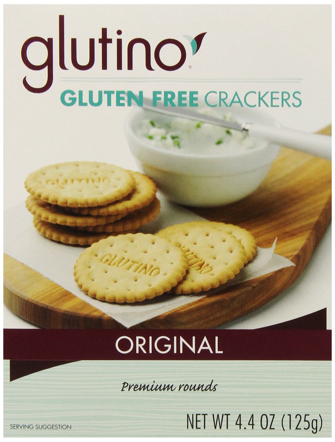 Glutino Gluten Free Crackers, Original, 4.4 Ounce Boxes (Pack of 6)