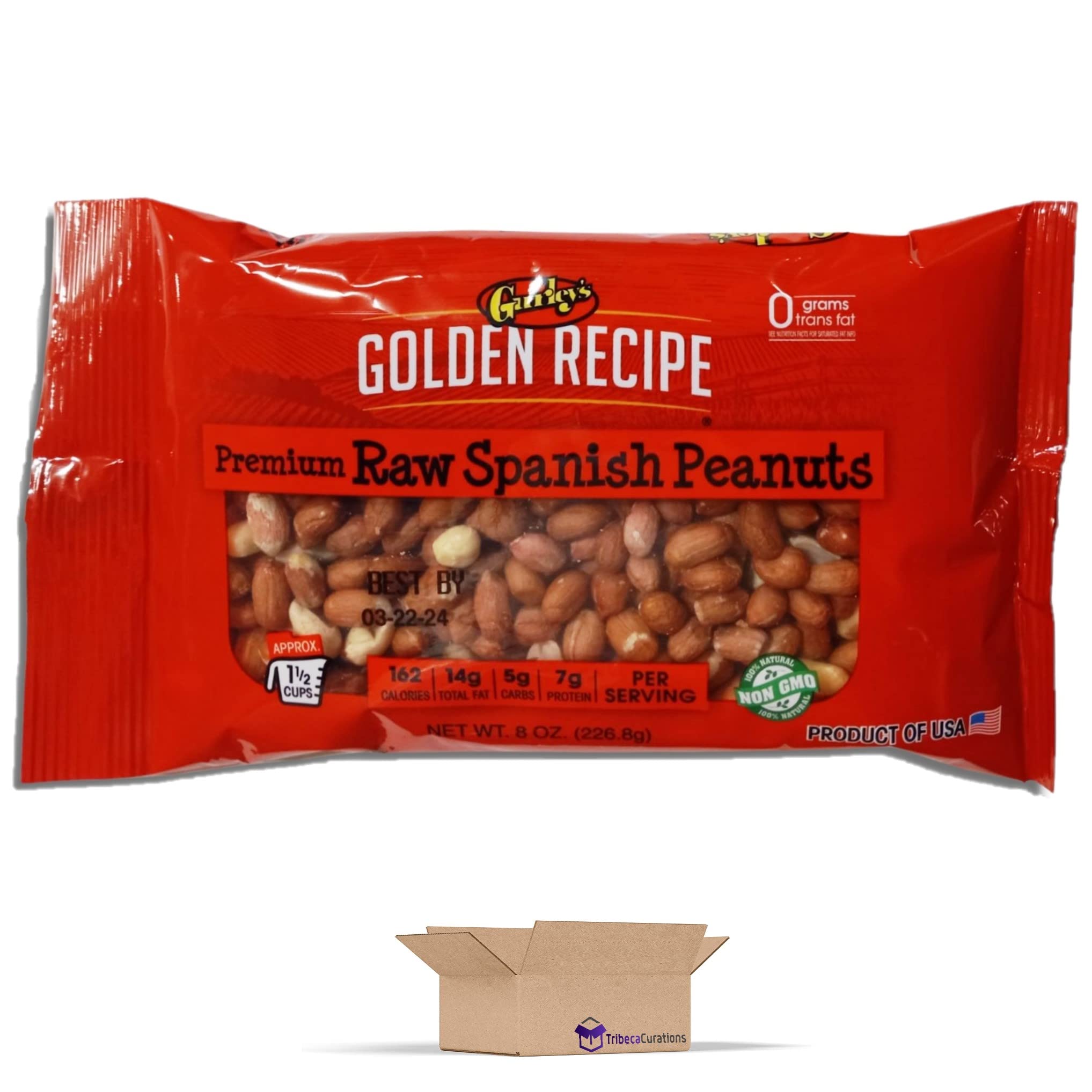 Premium Salted and Roasted Spanish Peanuts Value Pack   | 8 Ounce Bag | Pack of 4 5