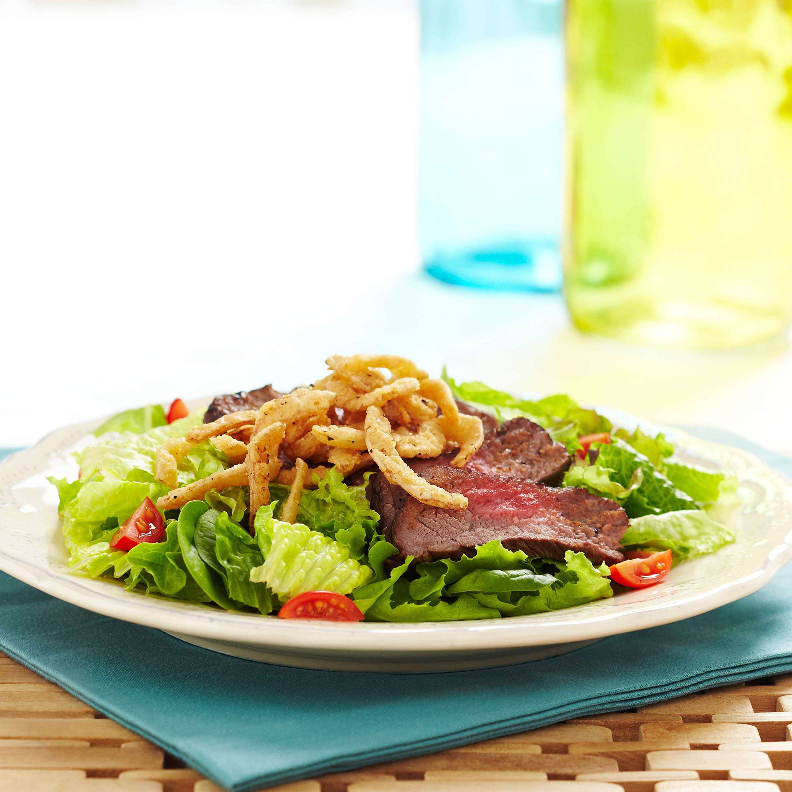 Fresh Gourmet Garlic Pepper Crispy Onions | Low Carb | Crunchy Snack and Salad Topper | 3.5 Ounce (Pack of 6) 6