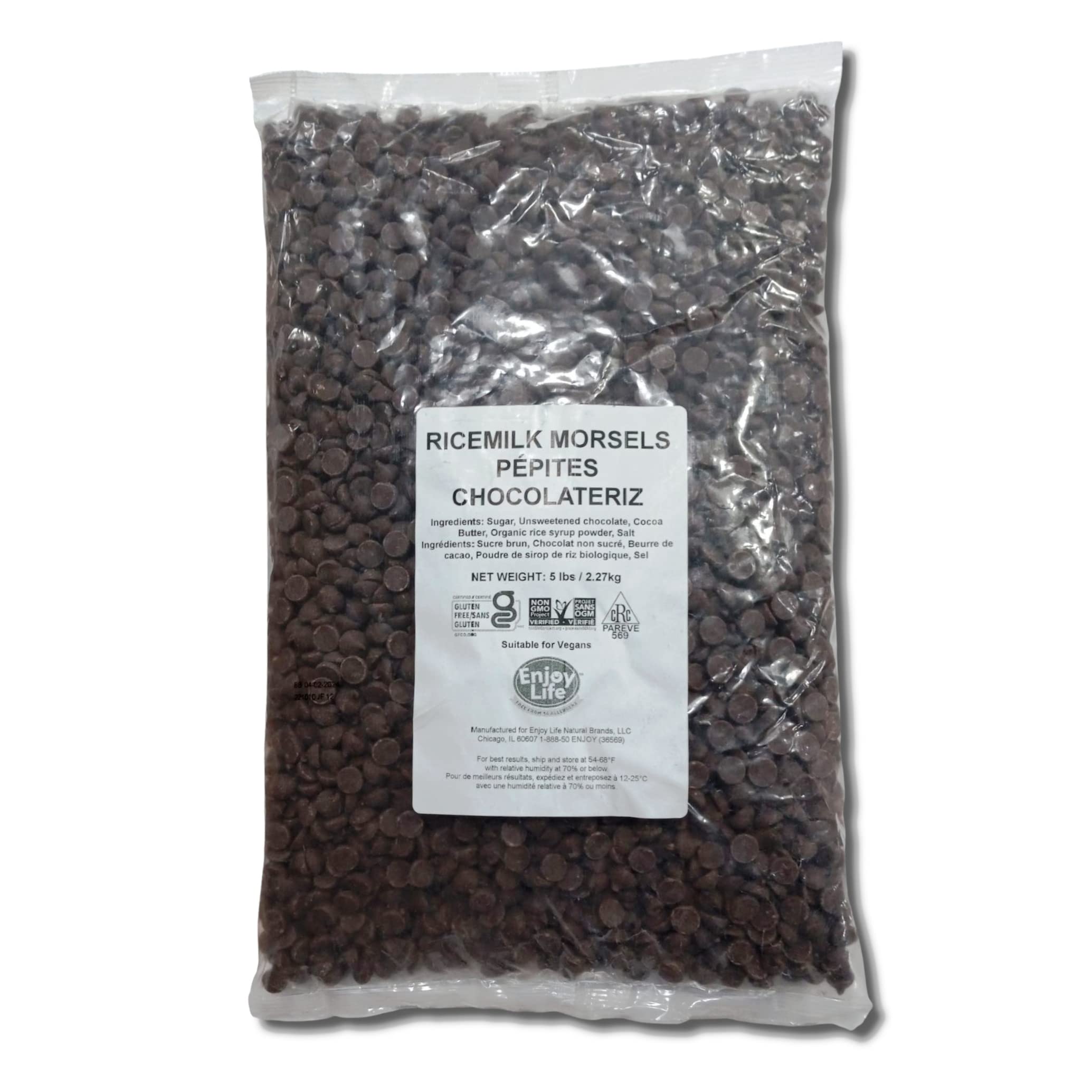 Ricemilk Chocolate Baking Morsels | Allergy Friendly, Dairy Free, Vegan | 5 Pound Bulk Bag 2