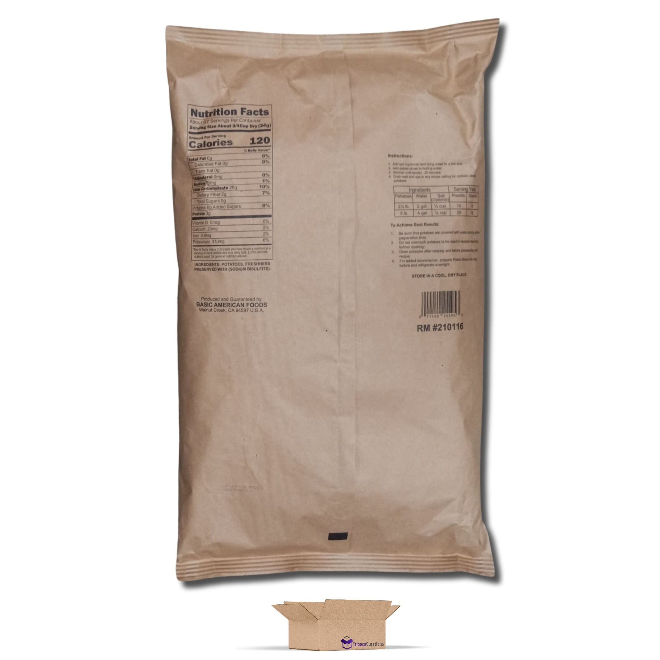 Instant Dehydrated Potato Slices Value Pack | 5 Pound Bulk Bag 3