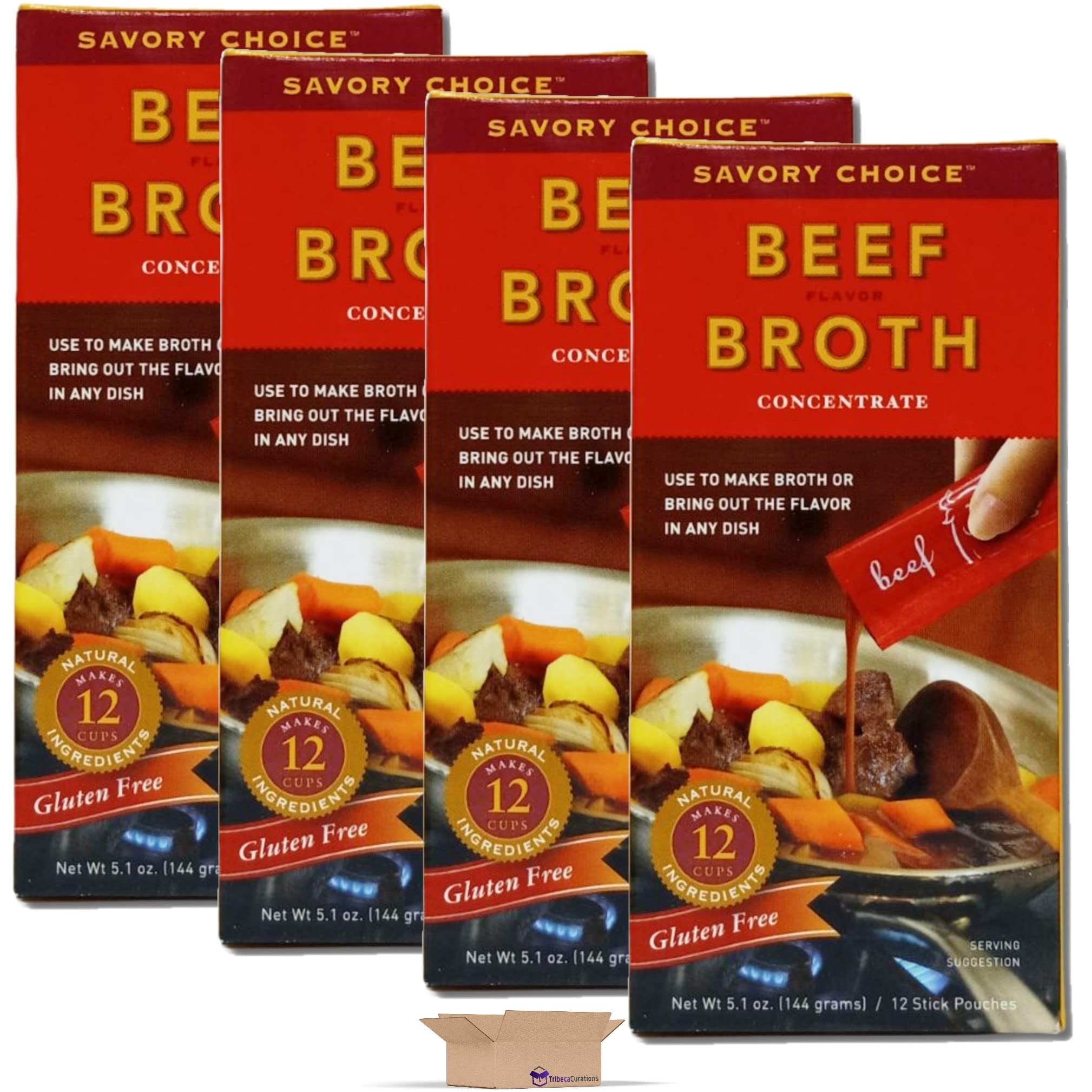 Broth Concentrate Value Pack   Beef | Pack of 4 3