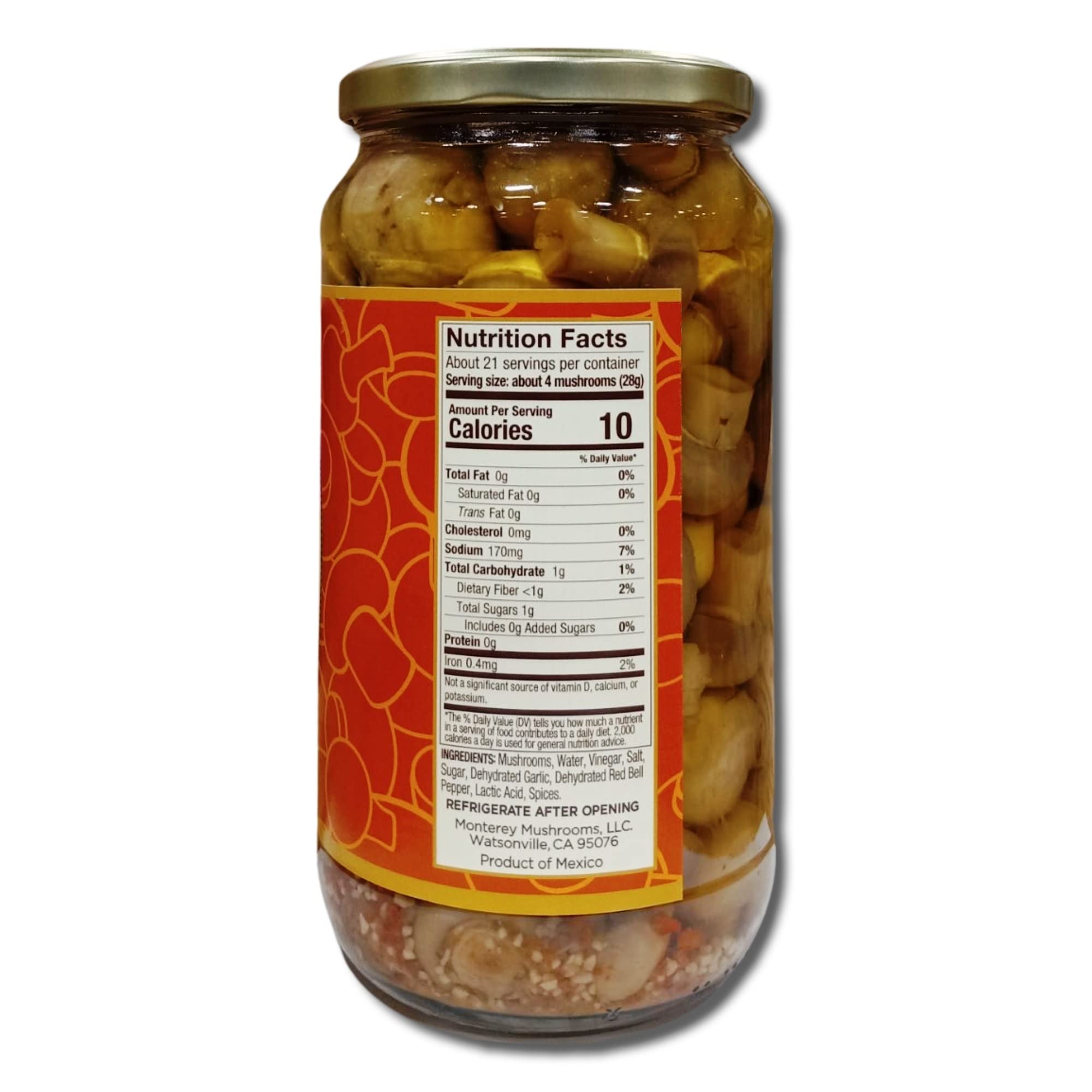 Marinated Mushrooms Value Pack   | 32 Ounce Jar | Garlic Recipe | Pack of 2 4