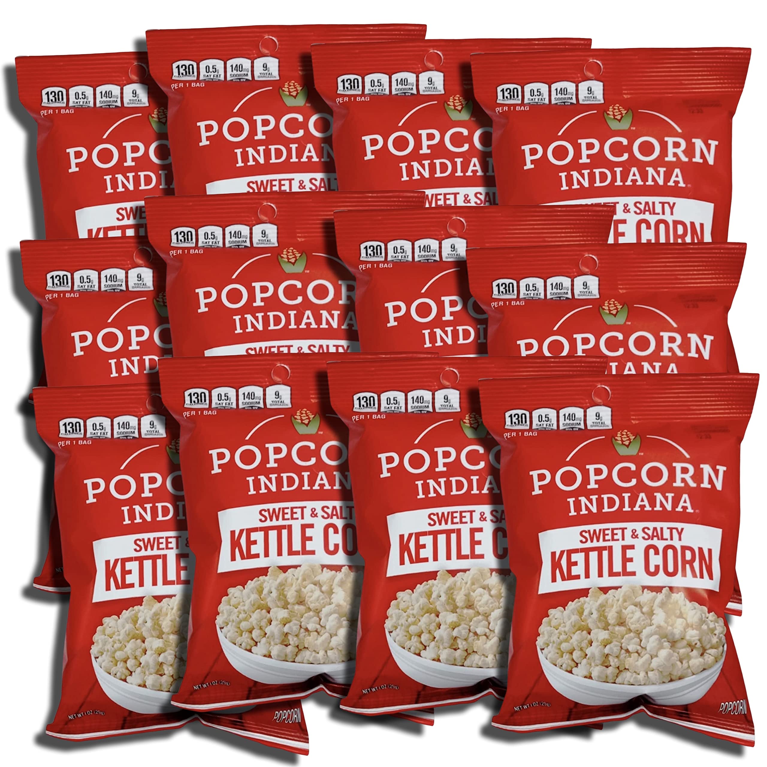 Popcorn Indiana Gourmet Original Sweet & Salty Kettle Popcorn, 1 oz, 12 Bags 2