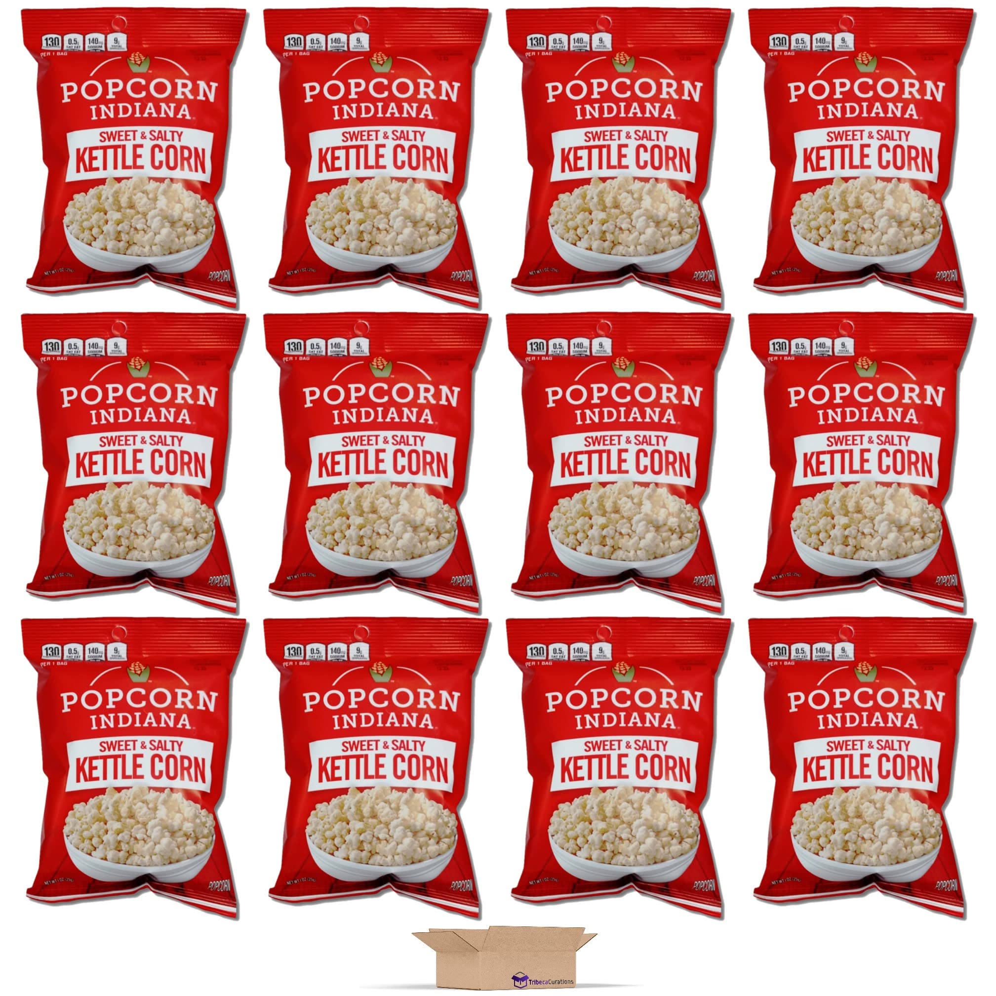 Popcorn Indiana Gourmet Original Sweet & Salty Kettle Popcorn, 1 oz, 12 Bags 3