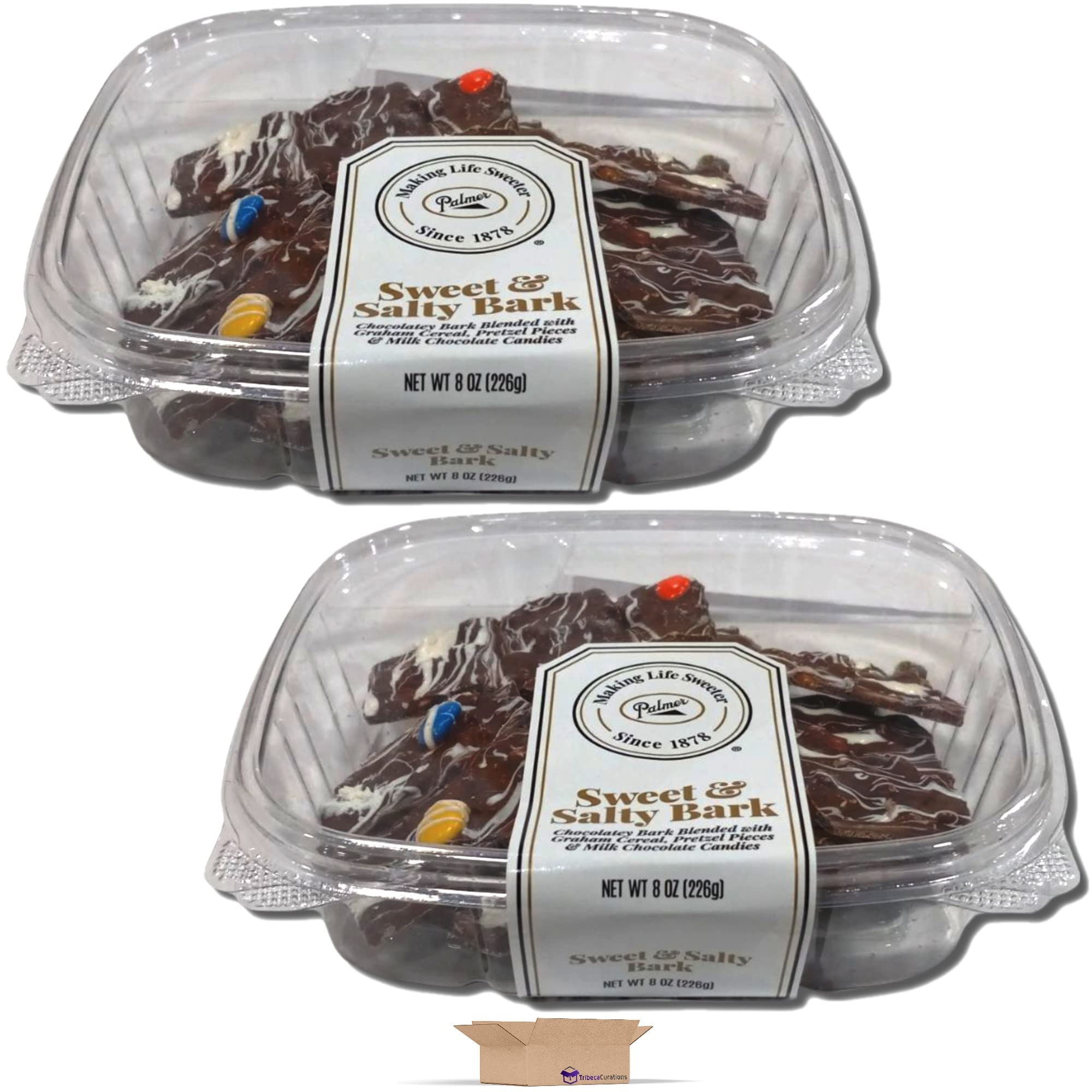 Sweet & Salty Chocolate Bark Value Pack   | 8 Ounce | Pack of 2 3
