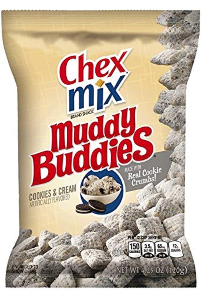 Chex Mix Muddy Buddies Cookies and Cream 4.25 oz (Pack of 7) 2