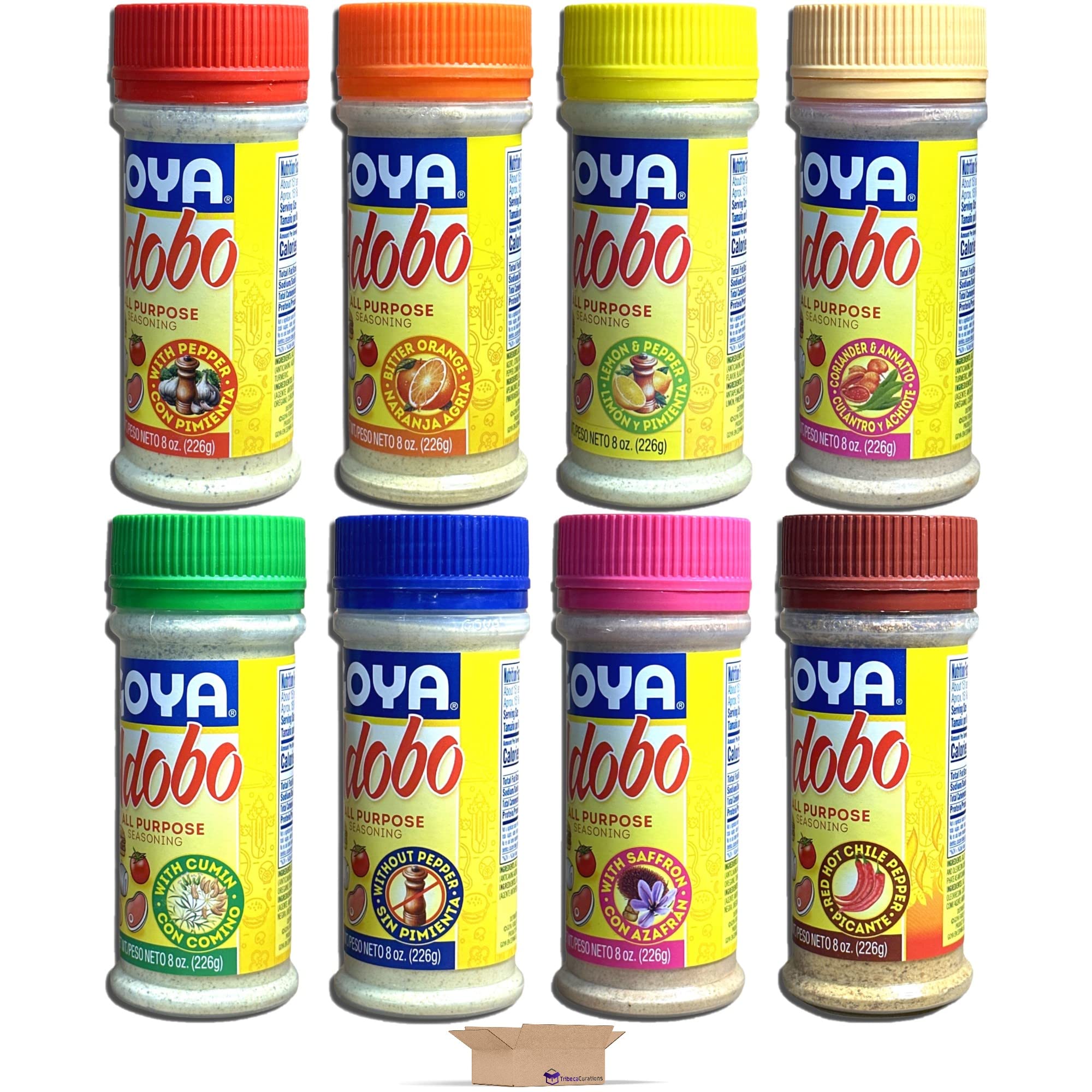 Adobo All Purpose Seasoning Ultimate Variety Pack | 8 Ounce | 8 Flavors Including With Pepper, Without Pepper, Bitter Orange, Lemon & Pepper, etc. 3