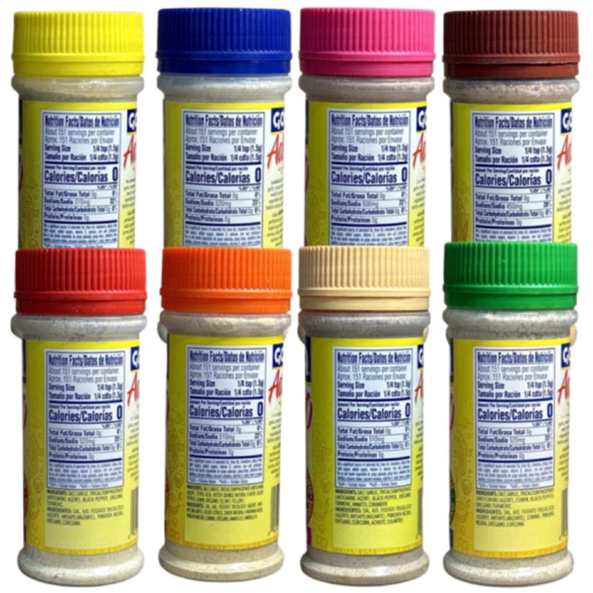 Adobo All Purpose Seasoning Ultimate Variety Pack | 8 Ounce | 8 Flavors Including With Pepper, Without Pepper, Bitter Orange, Lemon & Pepper, etc. 4