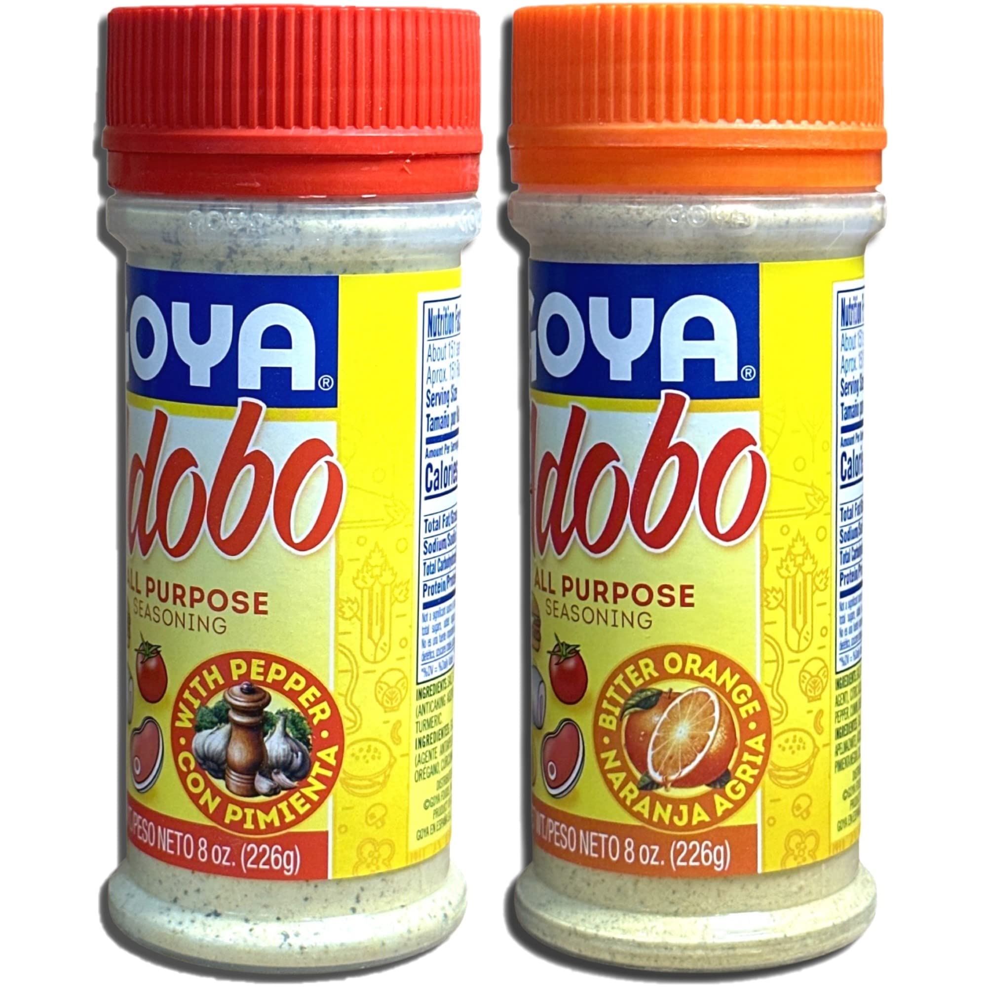 Adobo All Purpose Seasoning Ultimate Variety Pack | 8 Ounce | 8 Flavors Including With Pepper, Without Pepper, Bitter Orange, Lemon & Pepper, etc. 5