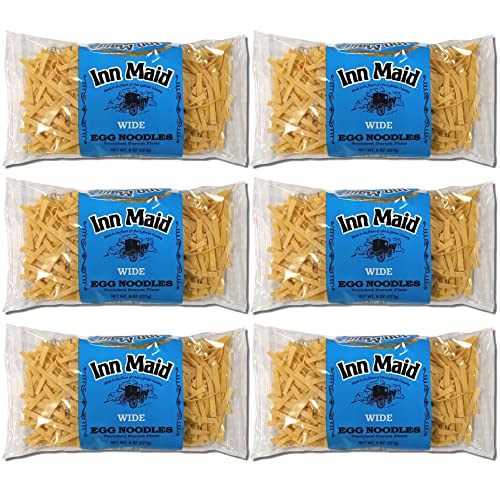 Wide Egg Noodles Value Pack   | 8 Ounce Bag | Pack of 6