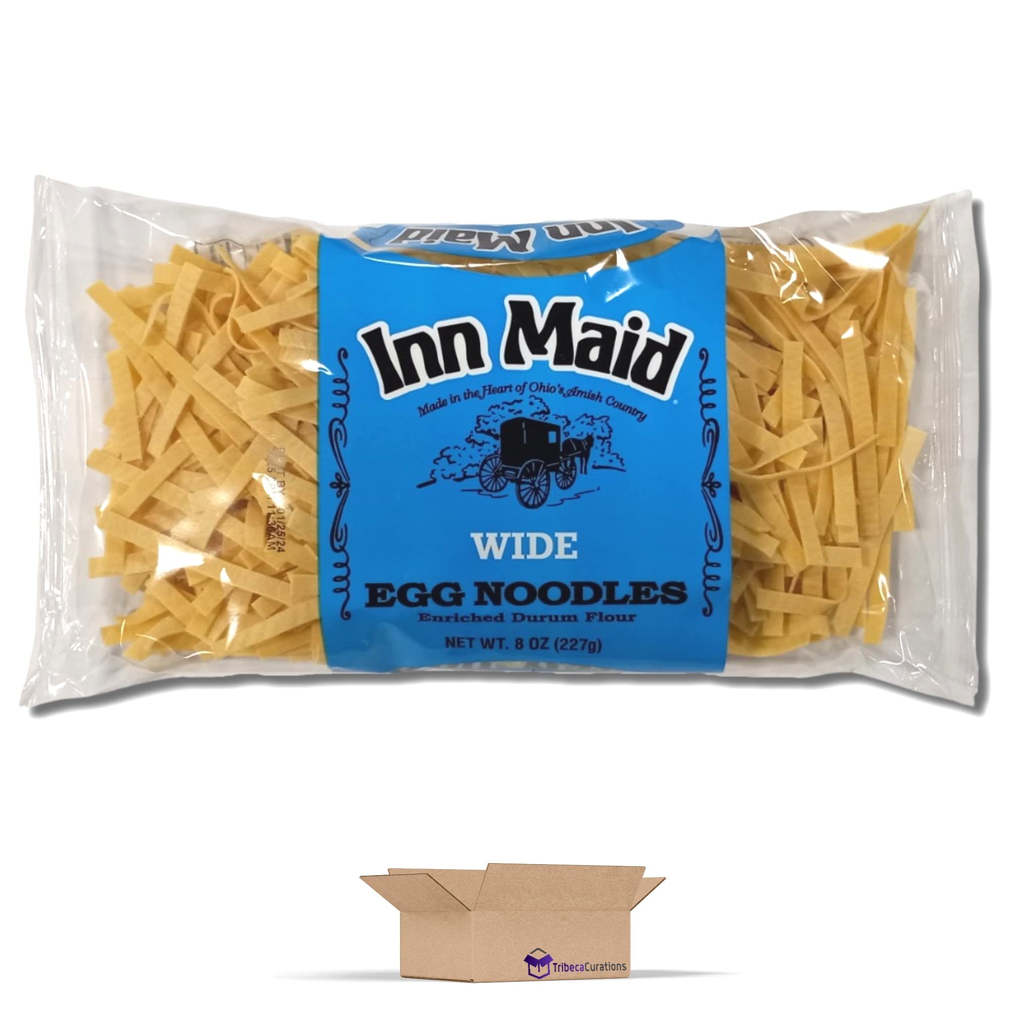 Wide Egg Noodles Value Pack   | 8 Ounce Bag | Pack of 6 3