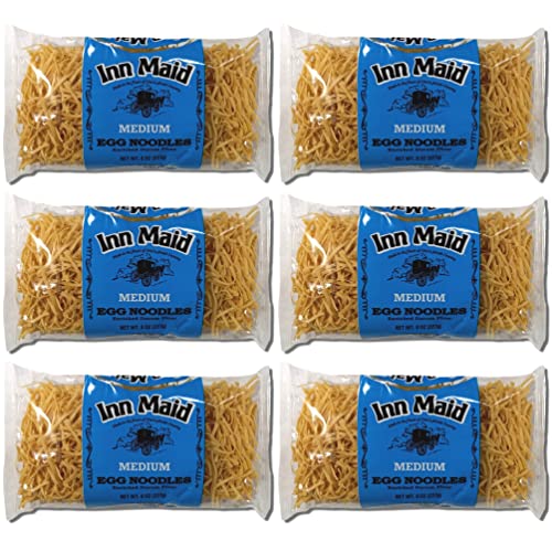Medium Egg Noodles Value Pack   | 8 Ounce Bag | Pack of 6