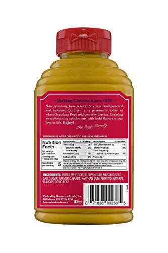 Beaver American Classic Yellow Mustard, 12.5 Ounce Squeeze Bottle (Pack of 6) 3