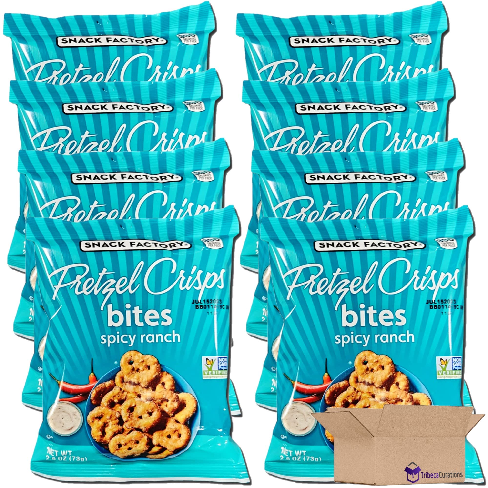 Snack Factory Spicy Ranch Pretzel Crisps Bites, 2.6 Oz, 8 Pack 3