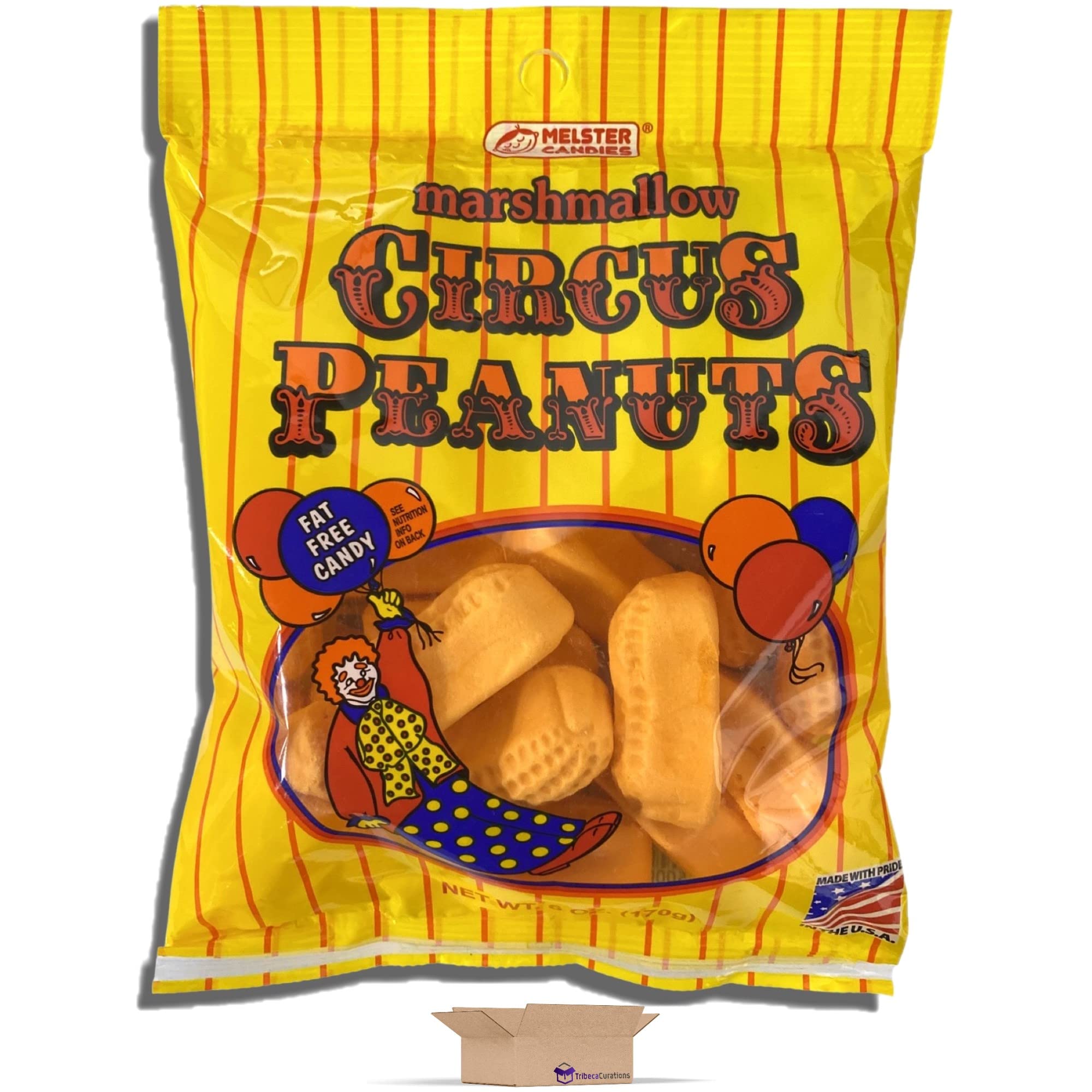 Marshmallow Circus Peanuts by Melster   | 6 Oz | Value Pack (6 Pack) 3