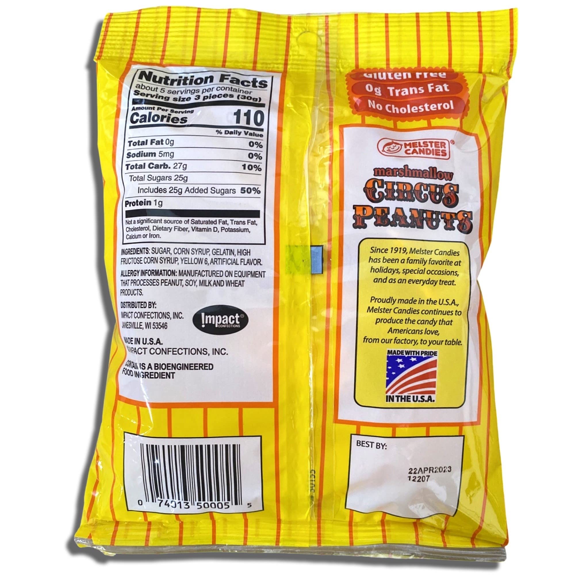 Marshmallow Circus Peanuts by Melster   | 6 Oz | Value Pack (6 Pack) 4