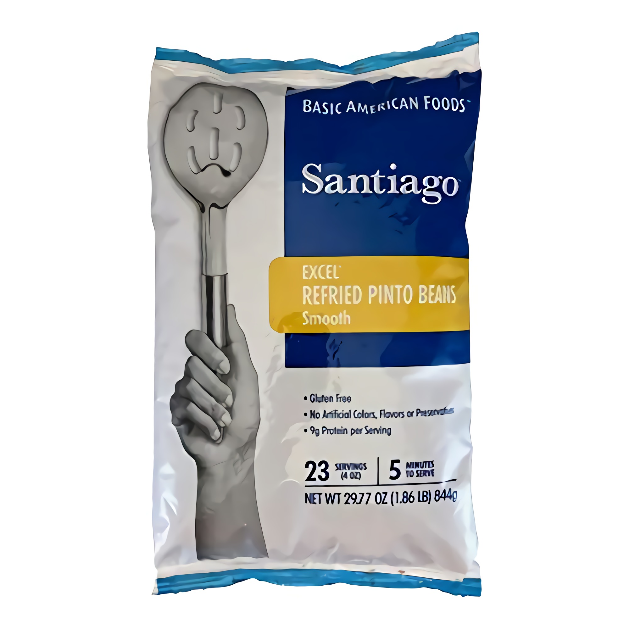 Santiago Traditional Refried Beans Smooth Beans Mix, Dehydrated 1.86 Pound Pouch 2