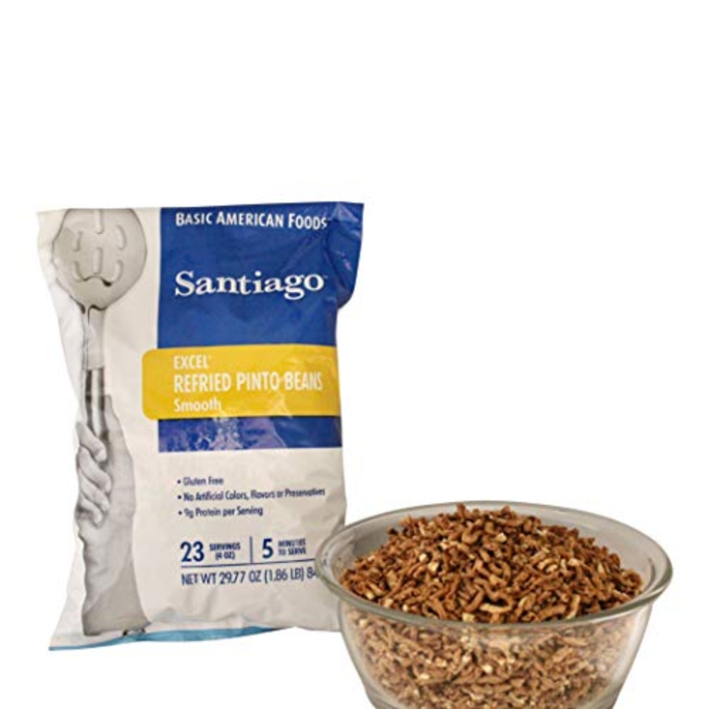Santiago Traditional Refried Beans Smooth Beans Mix, Dehydrated 1.86 Pound Pouch 3