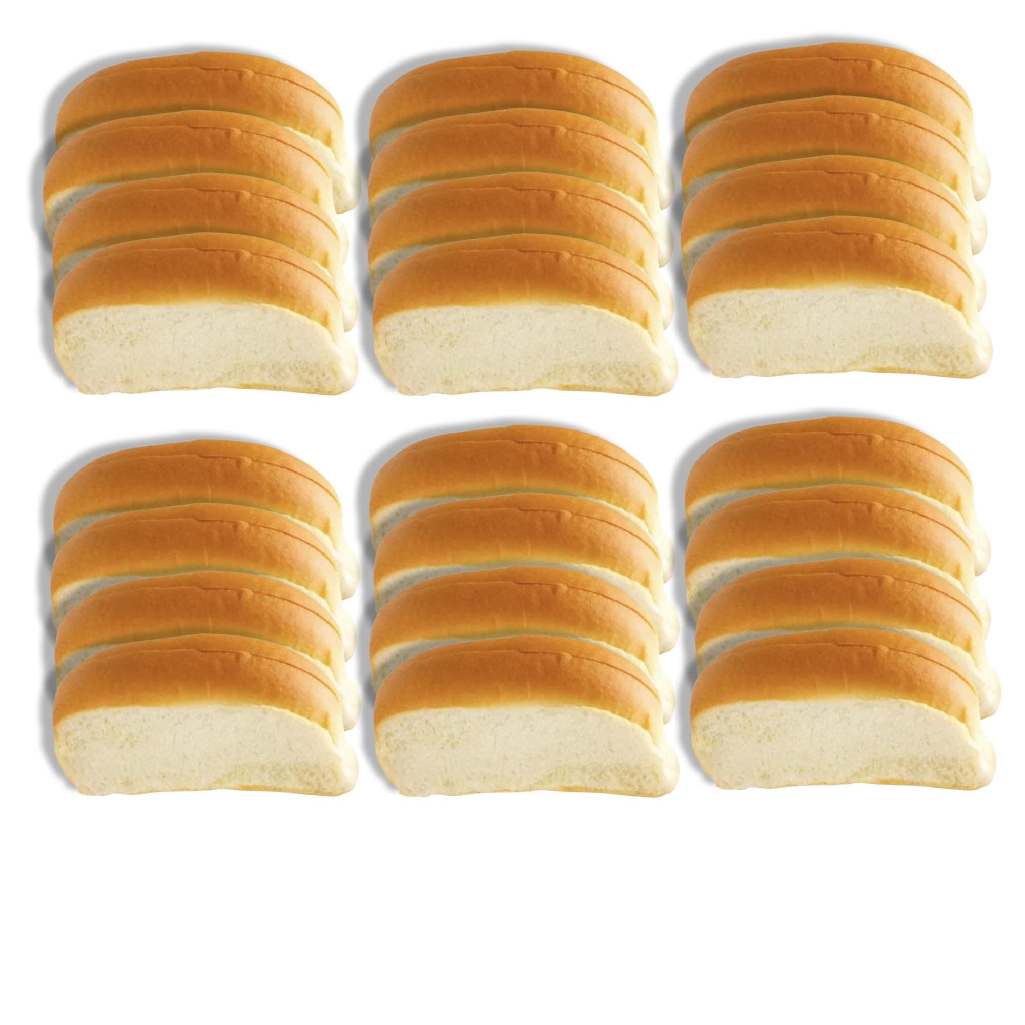 New England Lobster Roll Buns Value Pack | 6 Count Bag | 4 Pack (24 Rolls) 2