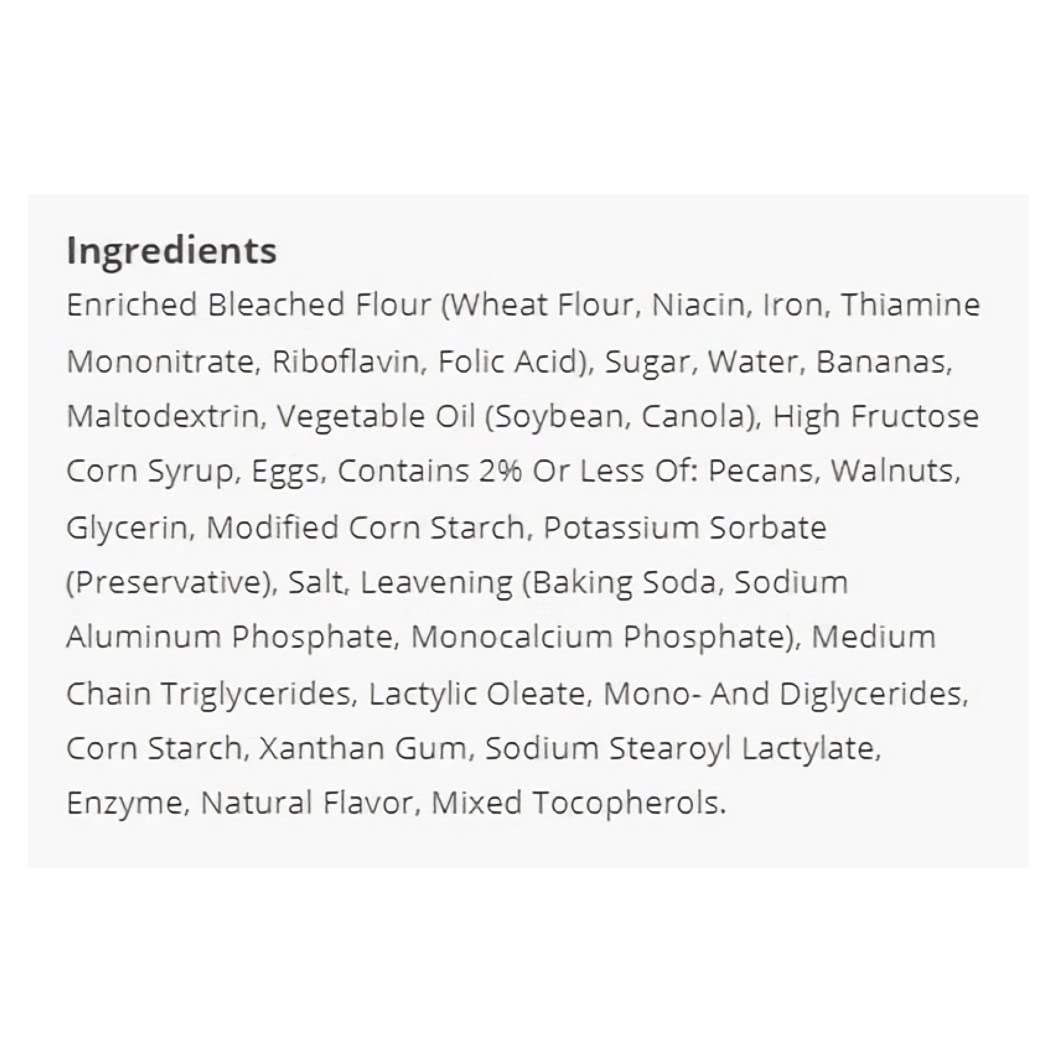 Banana Nut Muffins Individually Wrapped Value Pack   | 4 Ounce | Pack of 12 2