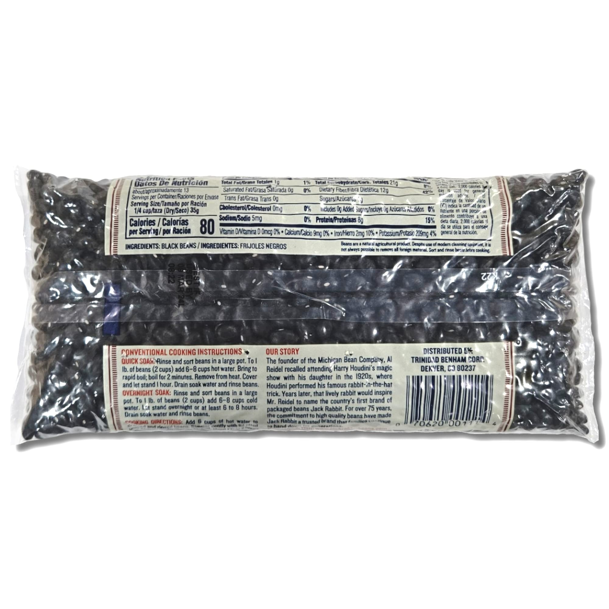Jack Rabbit Black Beans Value Pack   | 16 Ounce Bag | Pack of 6 4