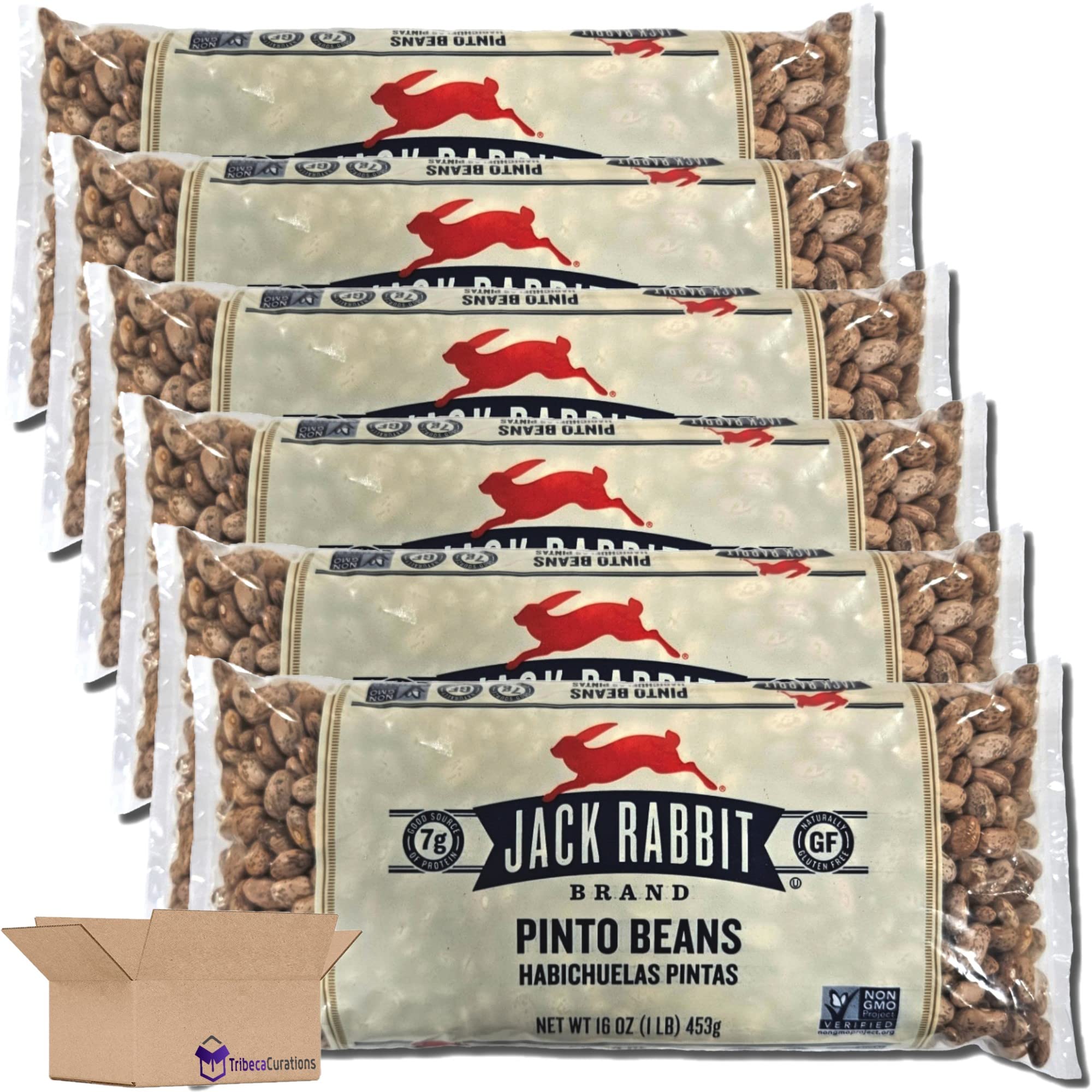 Jack Rabbit Pinto Beans, 16 Oz | Pack of 6 2