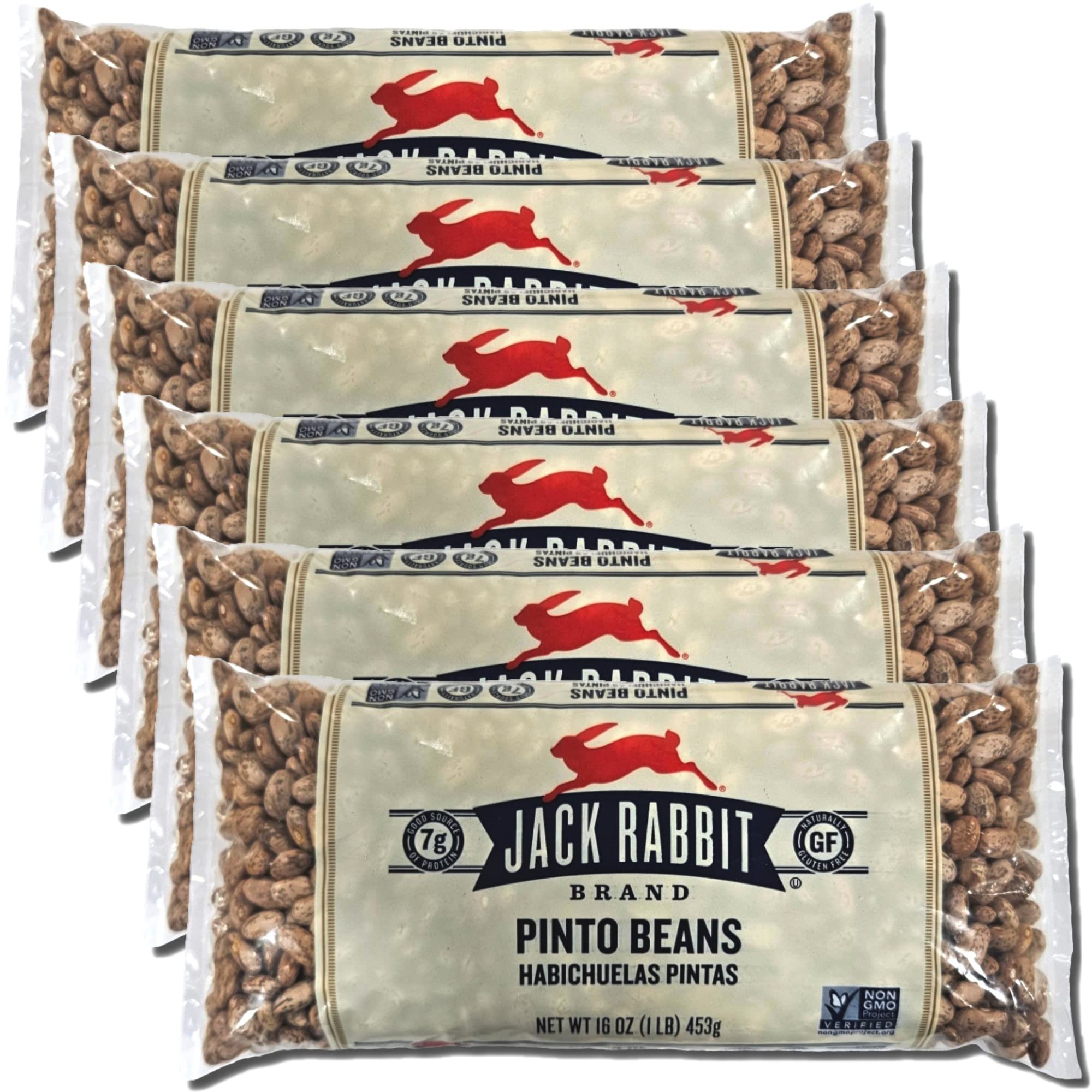 Jack Rabbit Pinto Beans, 16 Oz | Pack of 6 6