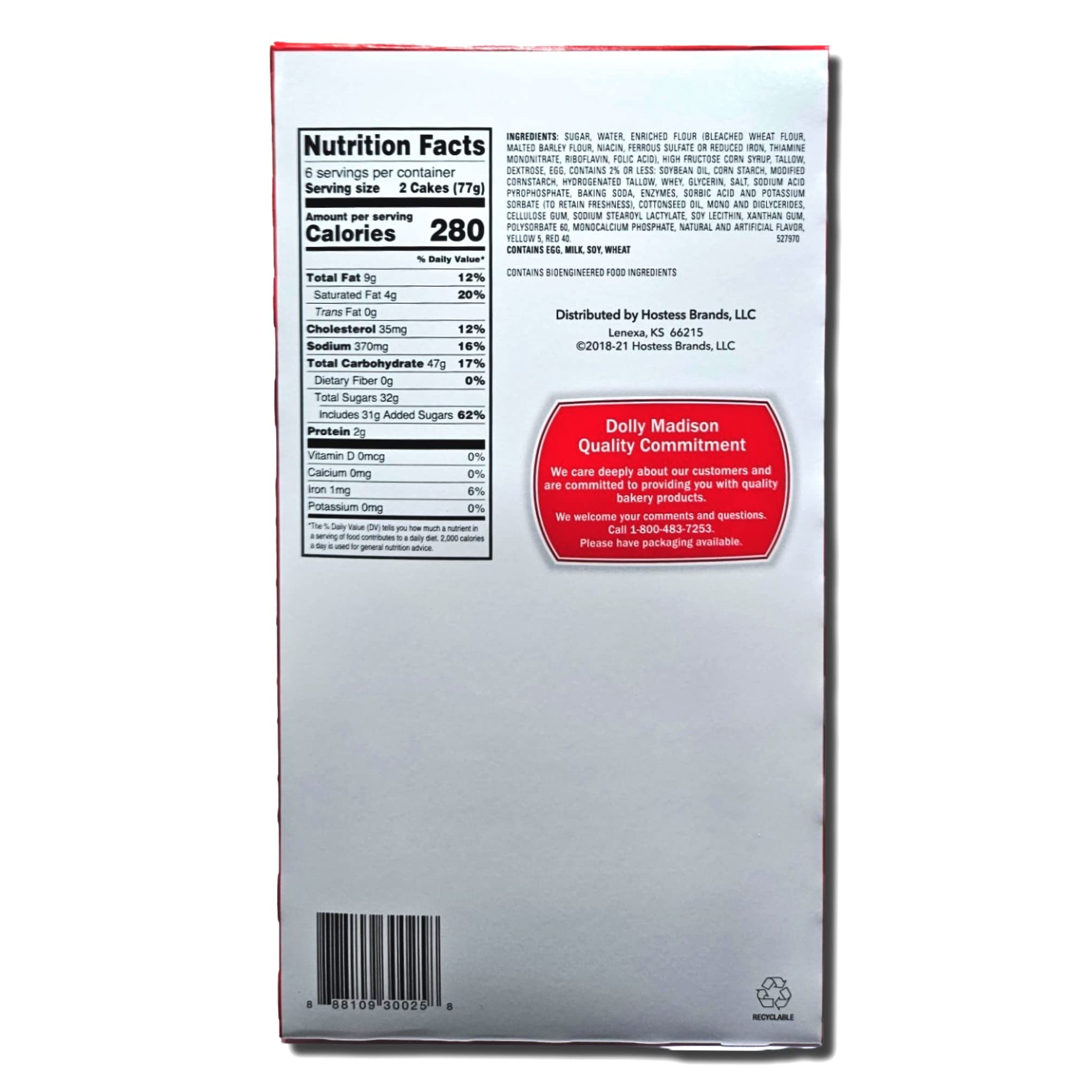 Dolly Golden Cream Cakes Value Pack   | 12 Individual Packs of 2 (24 Total Cakes) 5