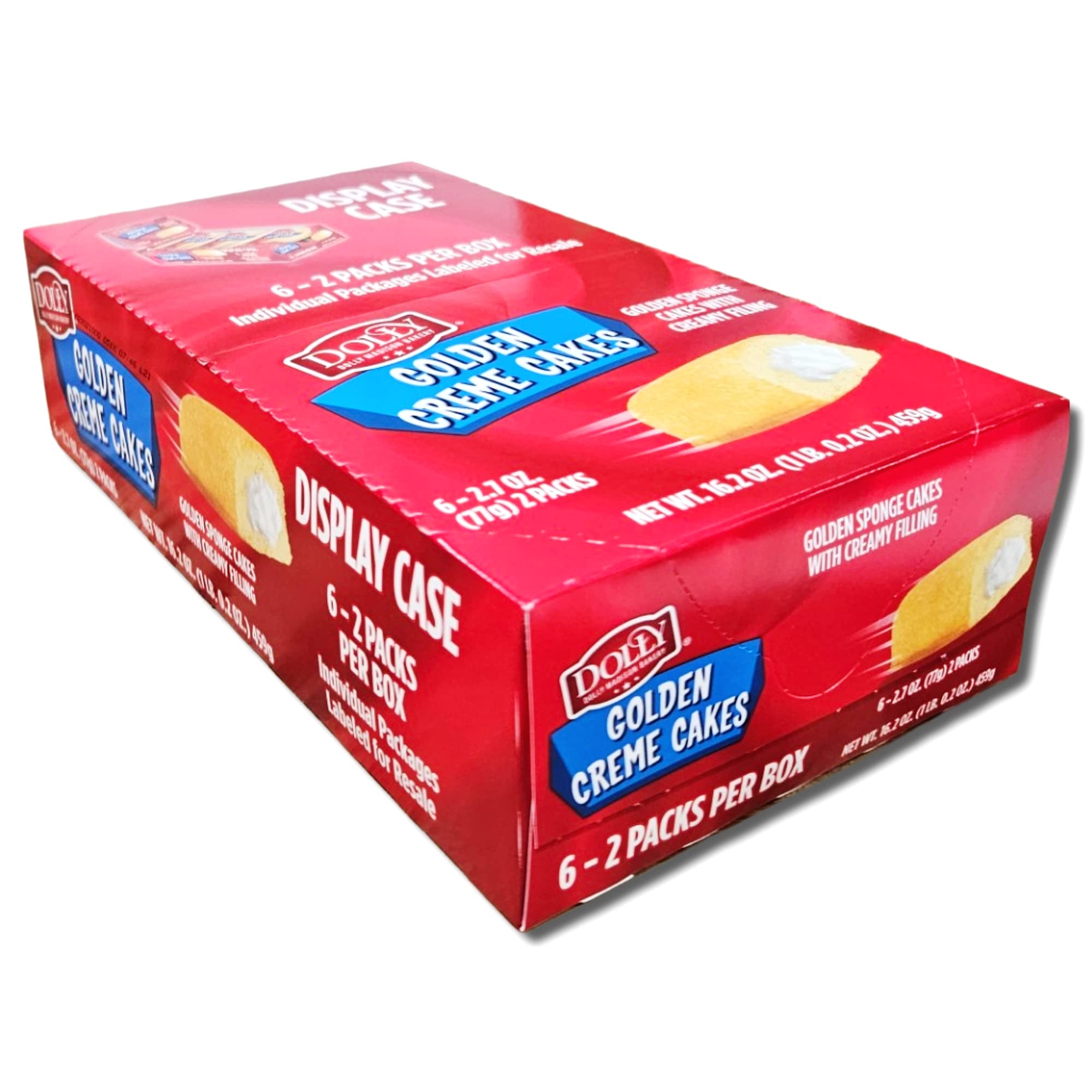 Dolly Golden Cream Cakes Value Pack   | 12 Individual Packs of 2 (24 Total Cakes) 6