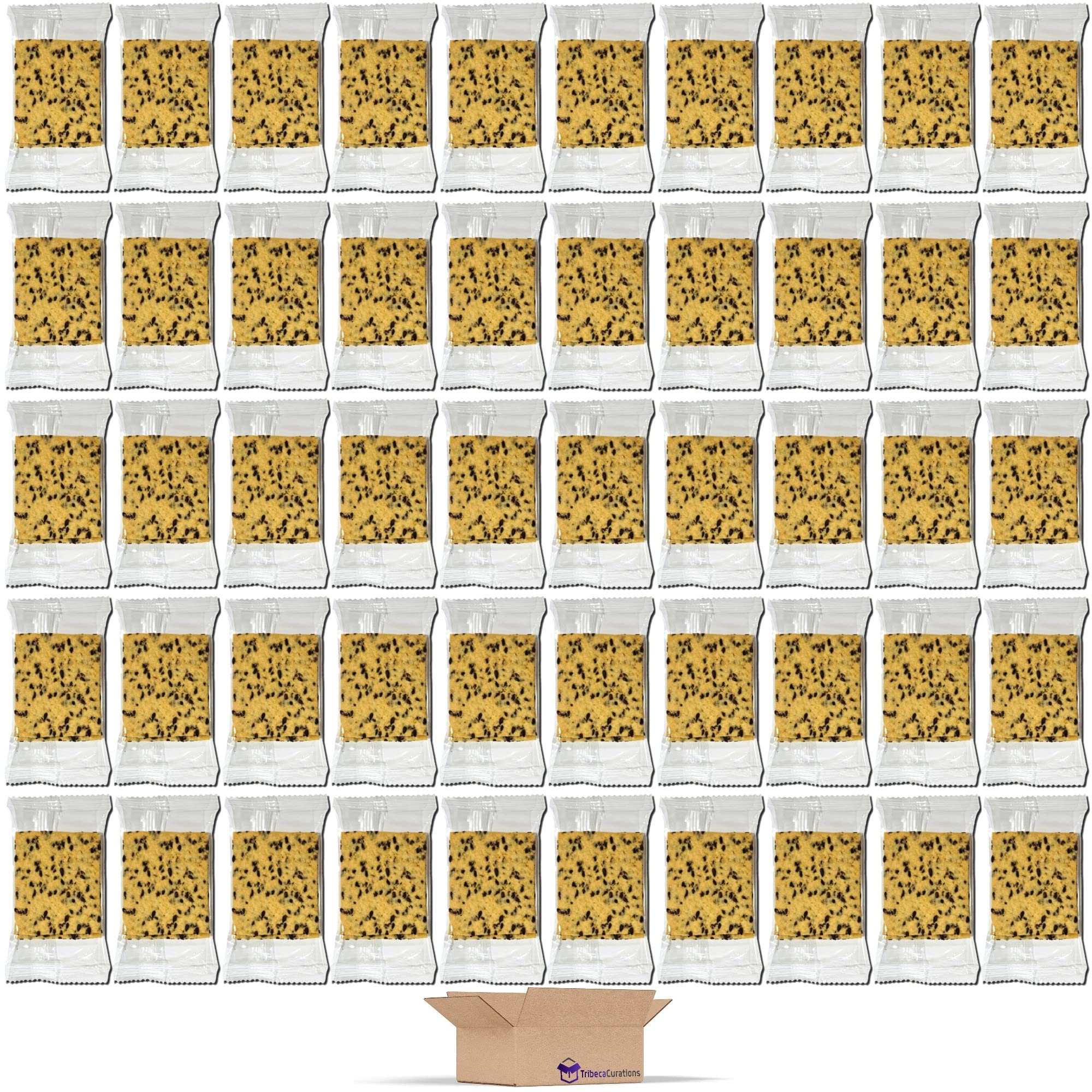 Flax & Sea Salt Crackers Individually Wrapped 3-Count Single Serve Packs   | .58 Ounce | Pack of 50 (150 Total Crackers) 6