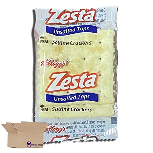 Individually Wrapped 2-Count Unsalted Saltine Cracker Value Pack   Pack of 100