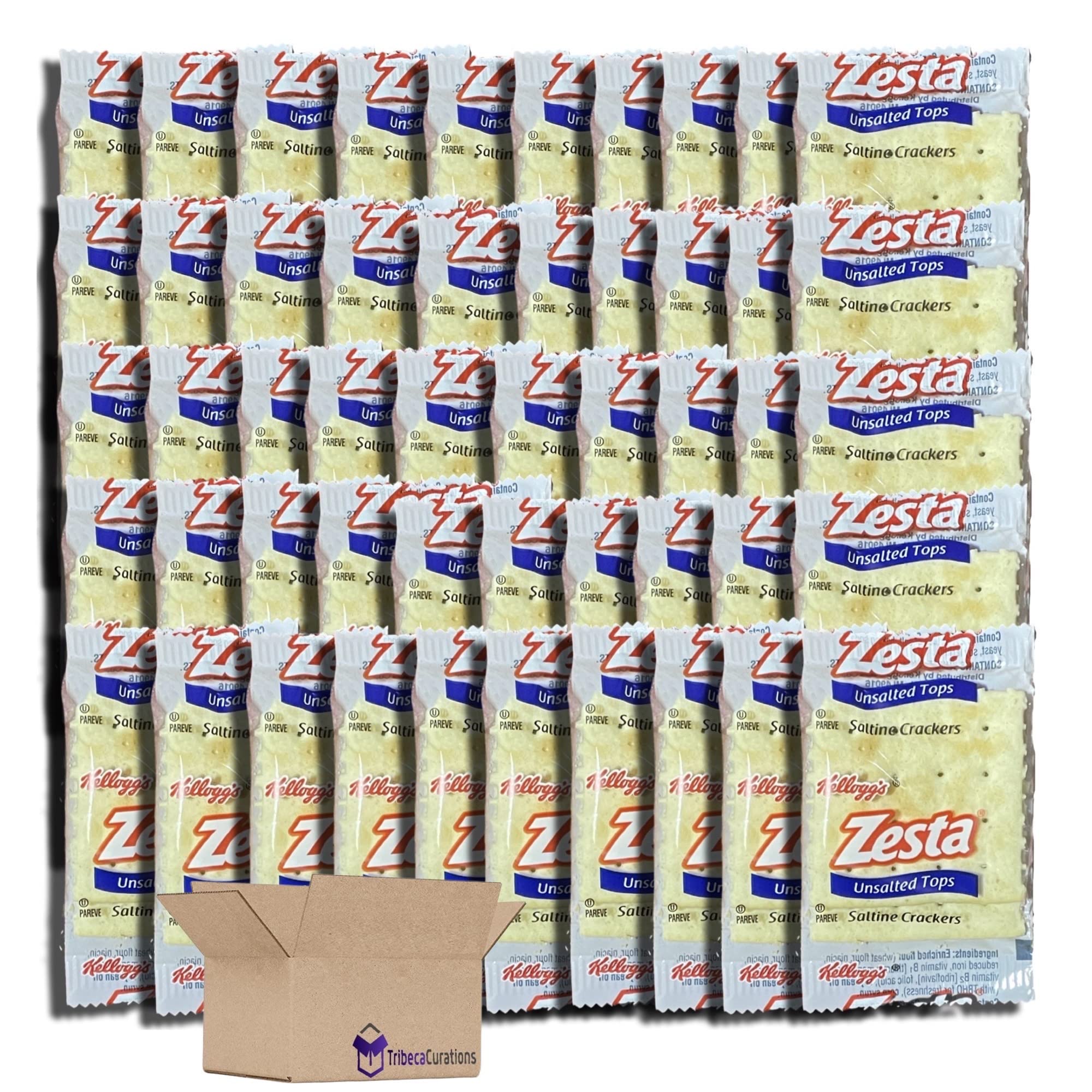 Individually Wrapped 2-Count Unsalted Saltine Cracker Value Pack   Pack of 100 3