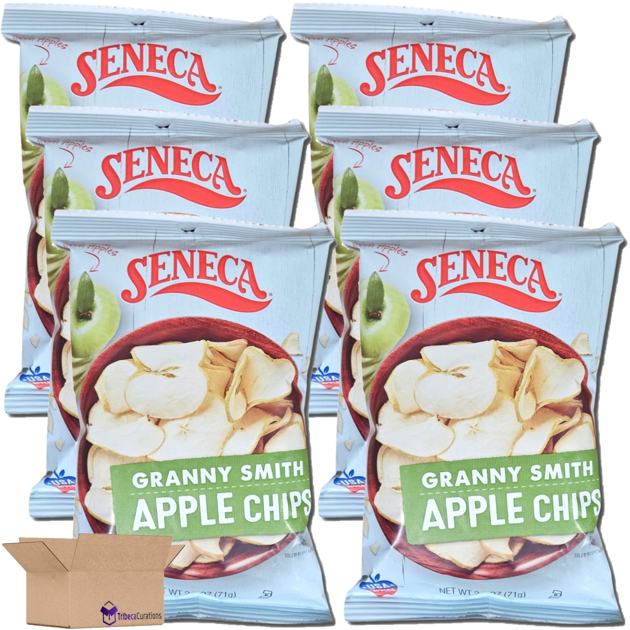 Granny Smith Apple Chips Value Pack | 2.5 Ounce | Pack of 6 2