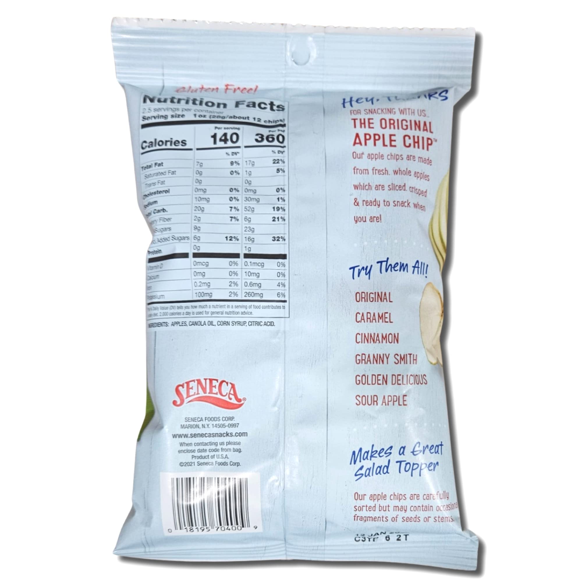 Granny Smith Apple Chips Value Pack | 2.5 Ounce | Pack of 6 4