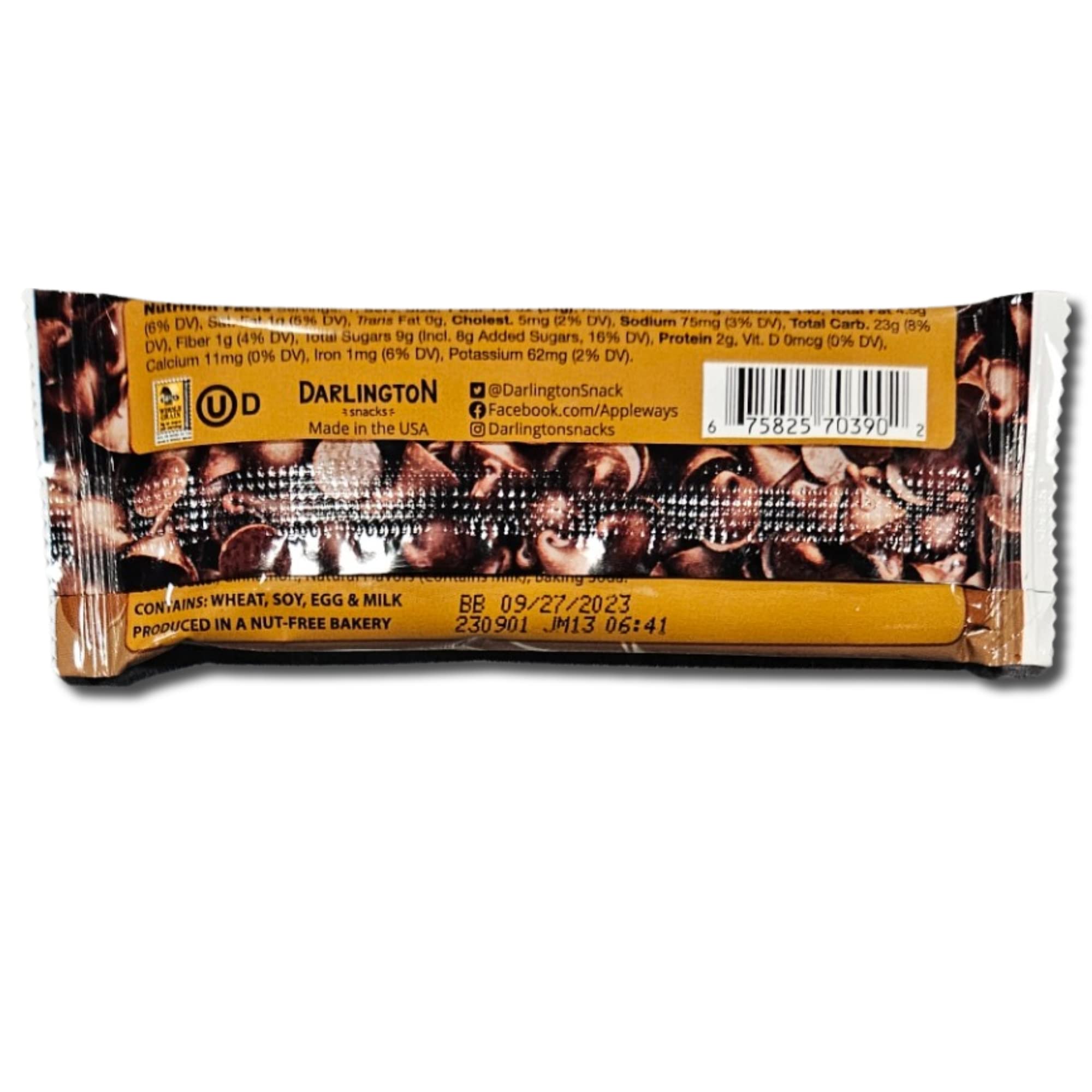 Appleways Chocolate Chip Oatmeal Bar School Snacks | 1.2 Ounce | Pack of 24 4