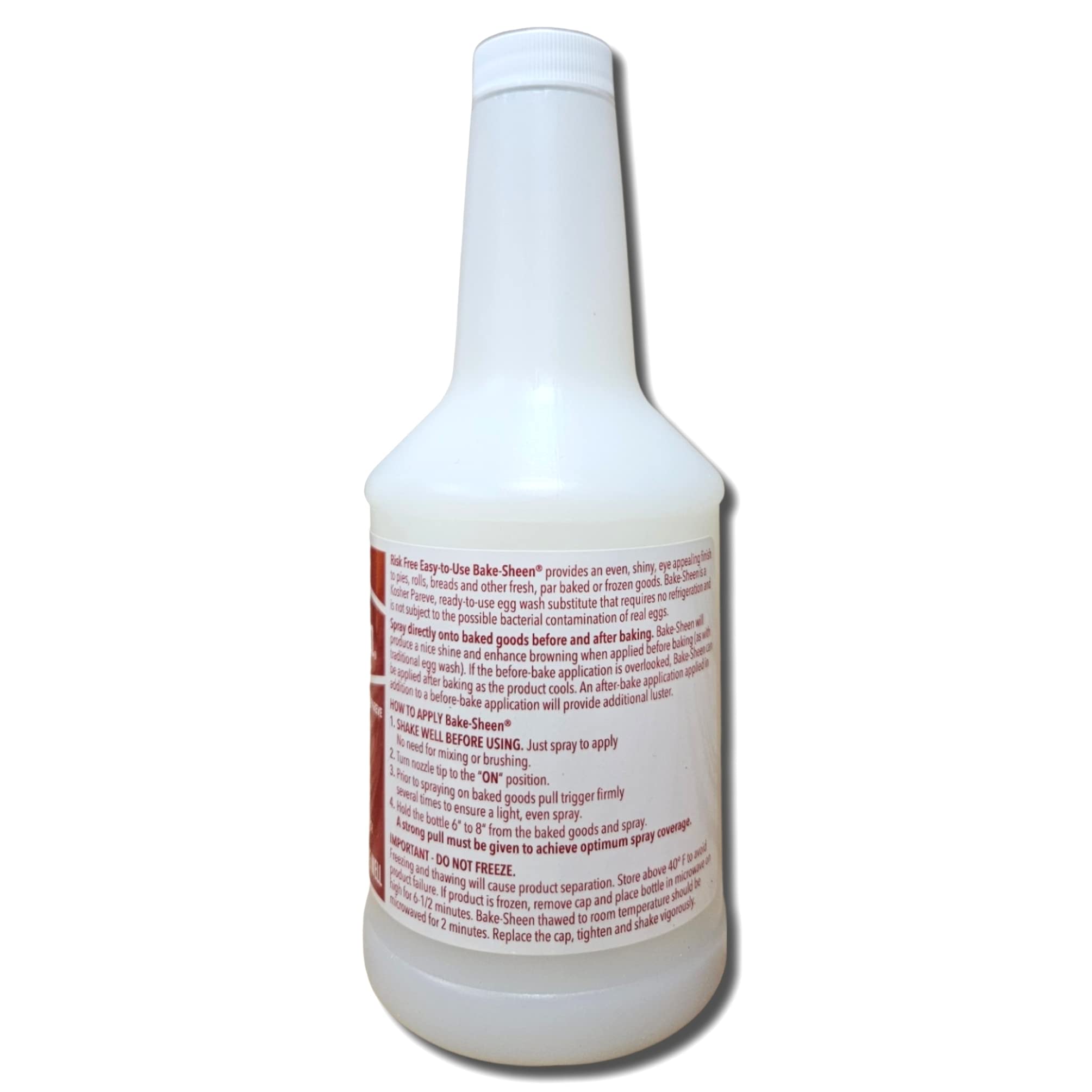 Egg Wash Substitute Baking Finishing Spray | 16 Fl Oz Bottle | Pack of 6 (With Spray Nozzle) 5