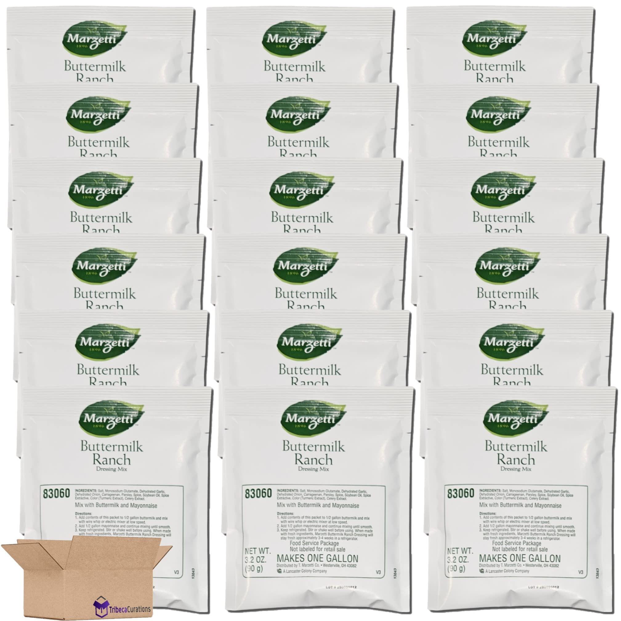 Marzetti Buttermilk Ranch Dressing Mix | 3.2 Ounce Packet (Makes One Gallon | Pack of 18 2