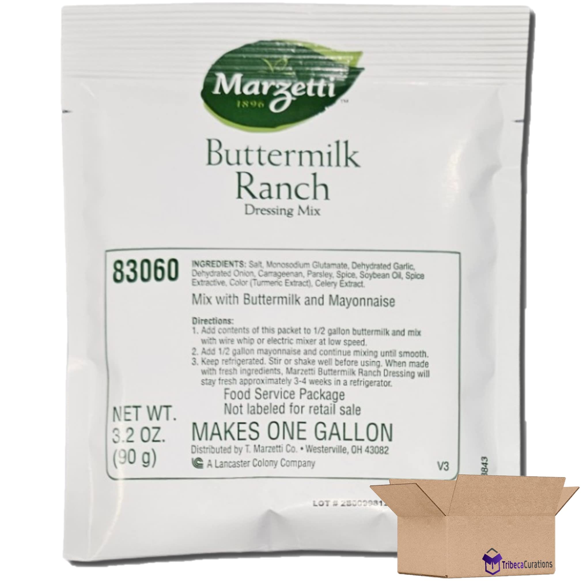 Marzetti Buttermilk Ranch Dressing Mix | 3.2 Ounce Packet (Makes One Gallon | Pack of 18 3