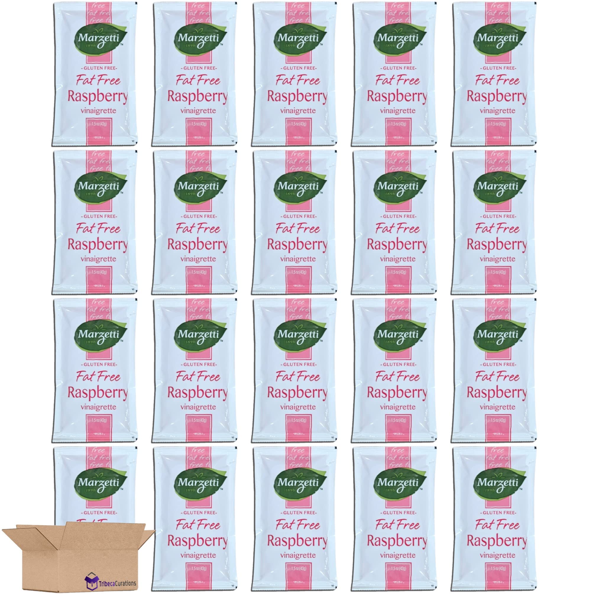 Fat Free Raspberry Vinaigrette Dressing Value Pack | 1.5 Ounce | Pack of 20 3