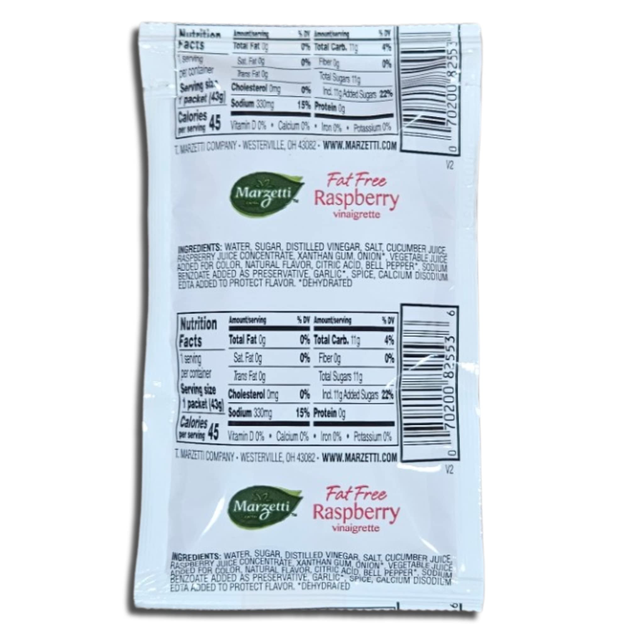 Fat Free Raspberry Vinaigrette Dressing Value Pack | 1.5 Ounce | Pack of 20 5