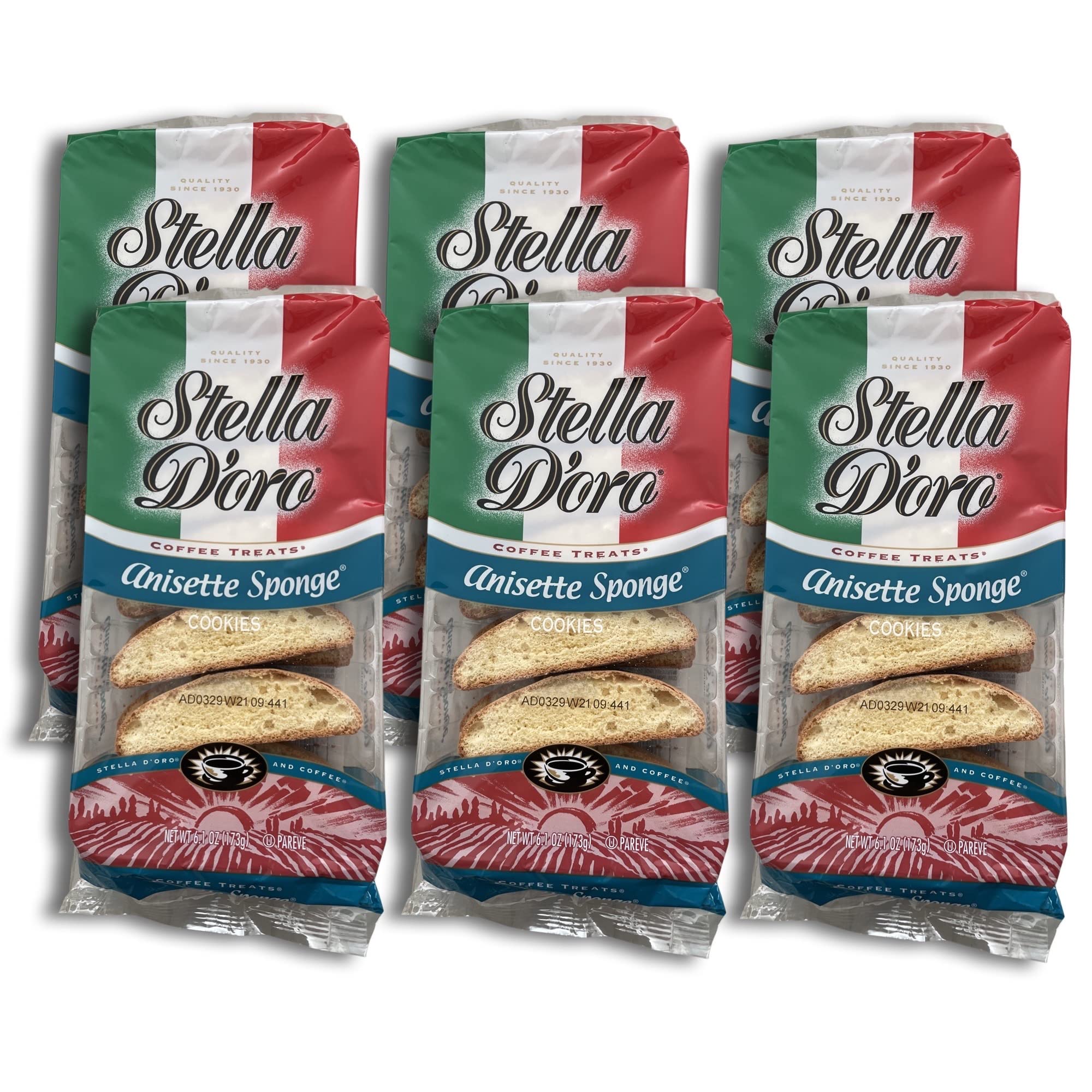 Stella D'oro Anisette Sponge Cookie Value Pack | 6.1 Ounce | Pack of 6 4