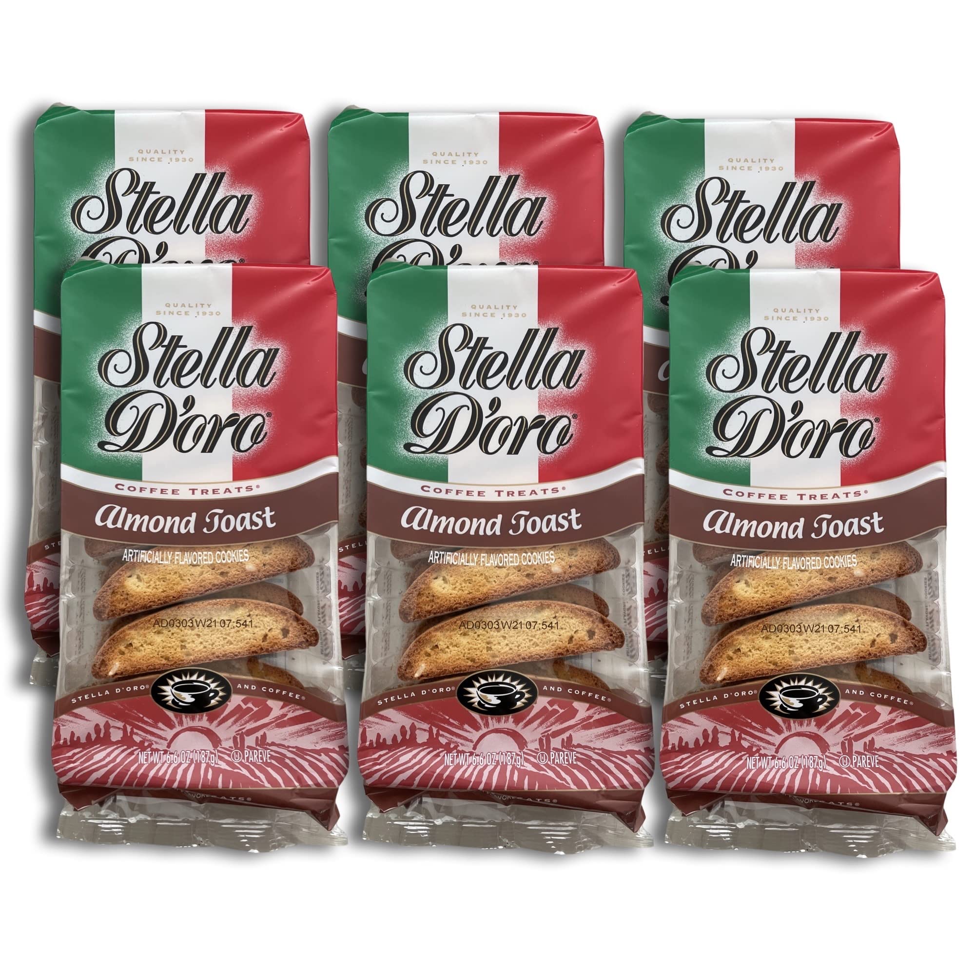 Stella D'oro Almond Toast Cookie Value Pack | 6.6 Ounce | Pack of 6 4