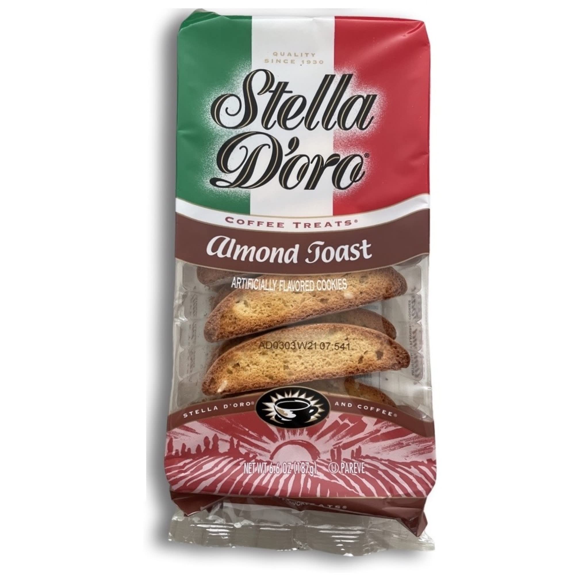 Stella D'oro Almond Toast Cookie Value Pack | 6.6 Ounce | Pack of 6 5